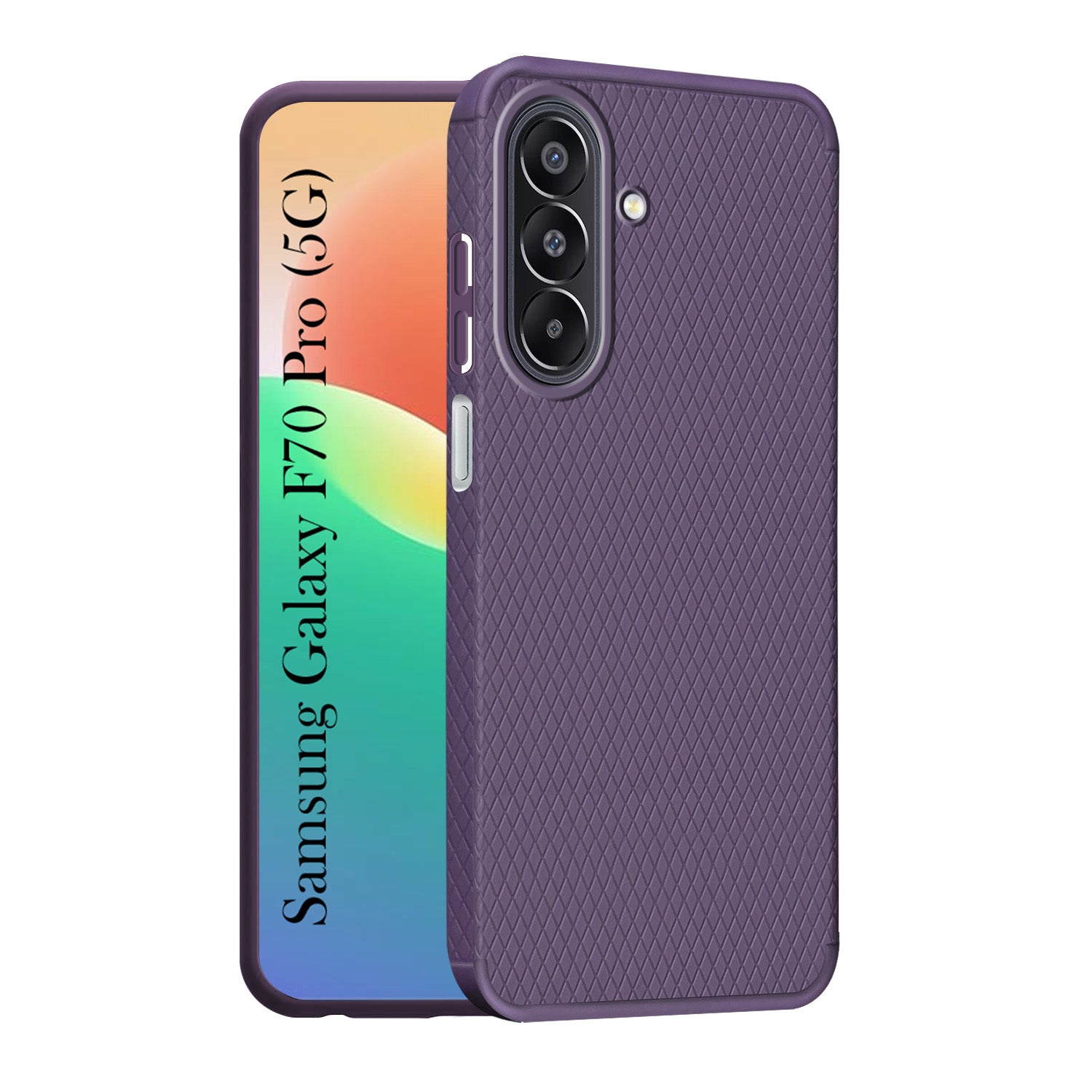 For Samsung Galaxy F70 Pro 5G Back Cover Case Liquid Silicone (Camera Protection | Side Grip Texture | Soft and Flexible)