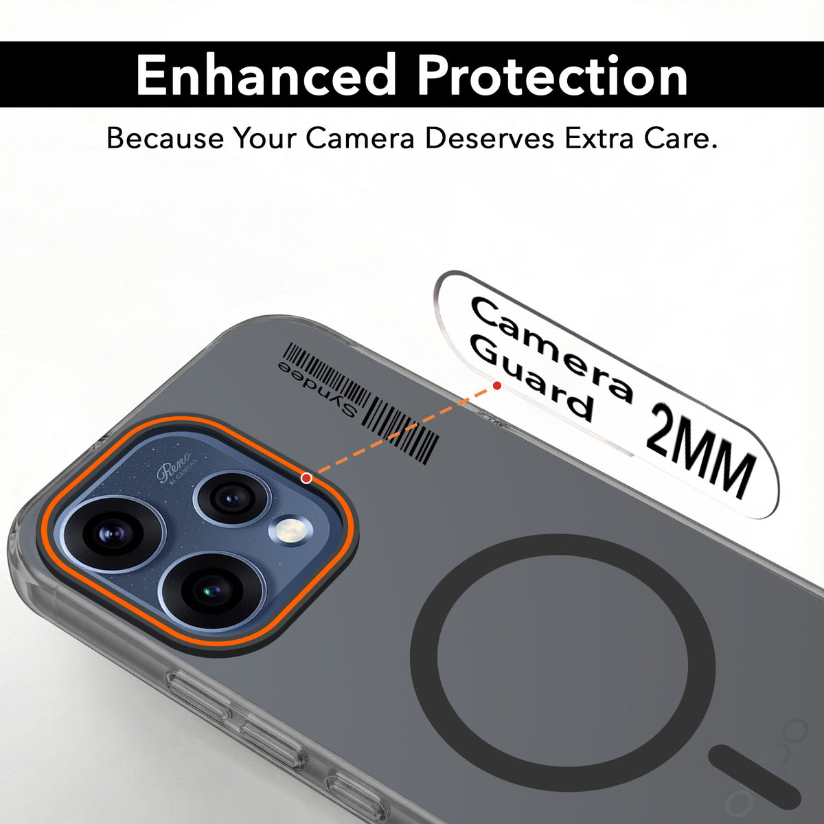 For Oppo Reno15 5G | Oppo Reno 15 5G Back Cover Case (Soft Touch | Camera Bump Protection | MagSafe Compatible | Matte Finish)