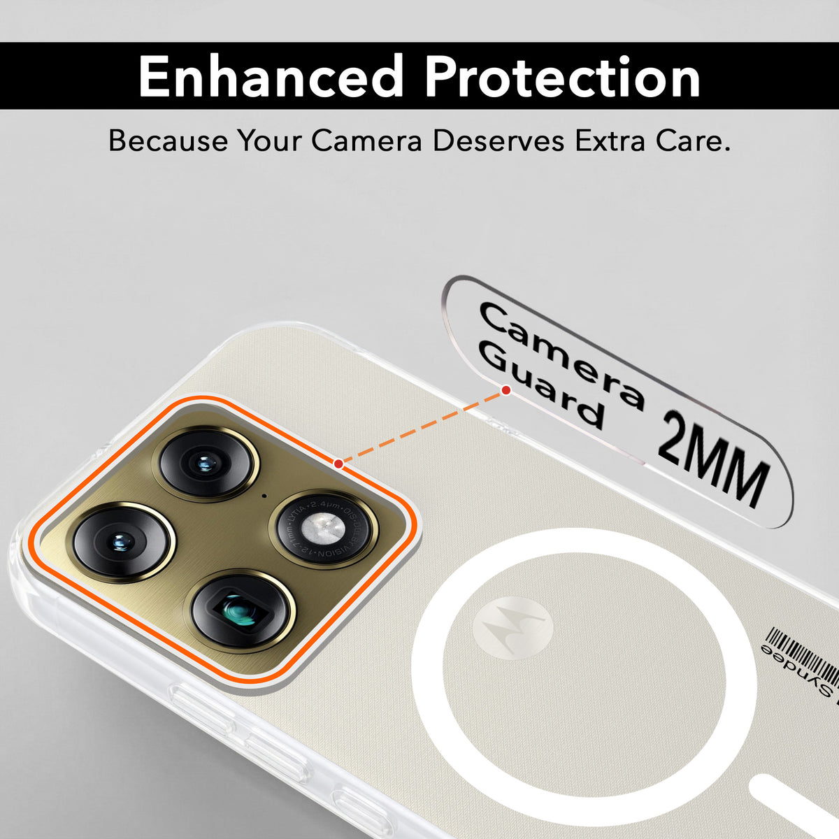 For Motorola Moto Signature 5G Back Cover Case (Soft Touch | Camera Bump Protection | MagSafe Compatible | Matte Finish)