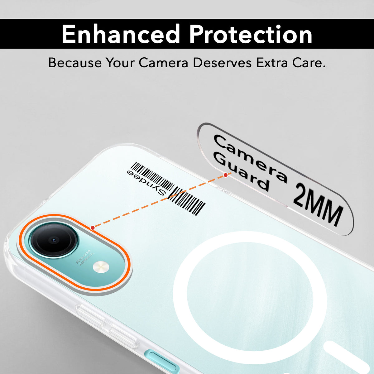 For Vivo T5e 4G Back Cover Case (Soft Touch | Camera Bump Protection | MagSafe Compatible | Matte Finish)