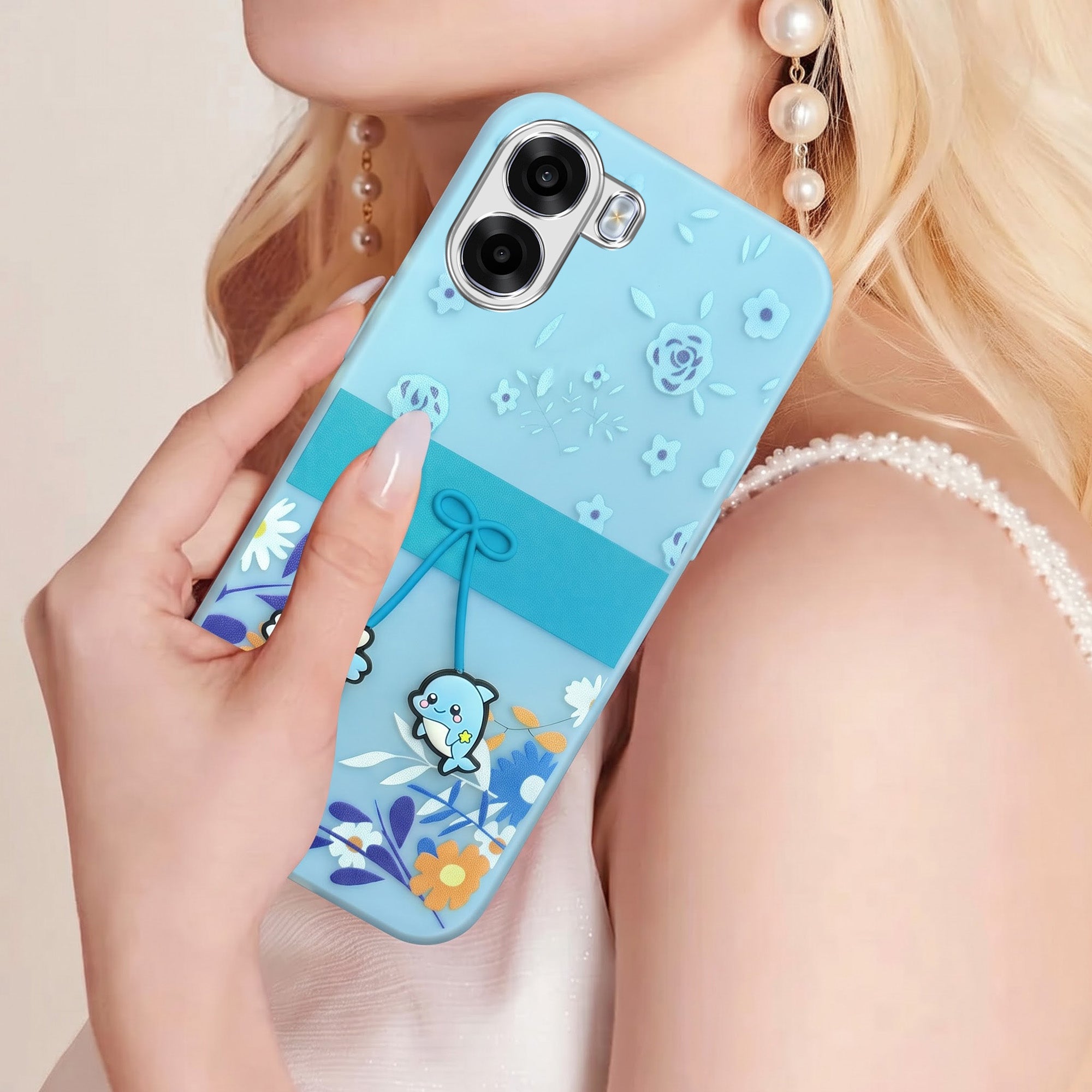 For Oppo K14x 5G Back Cover Case (3D Cute Cartoons | Hard Back Side Soft | Matte Premium Finish | HD Printing)