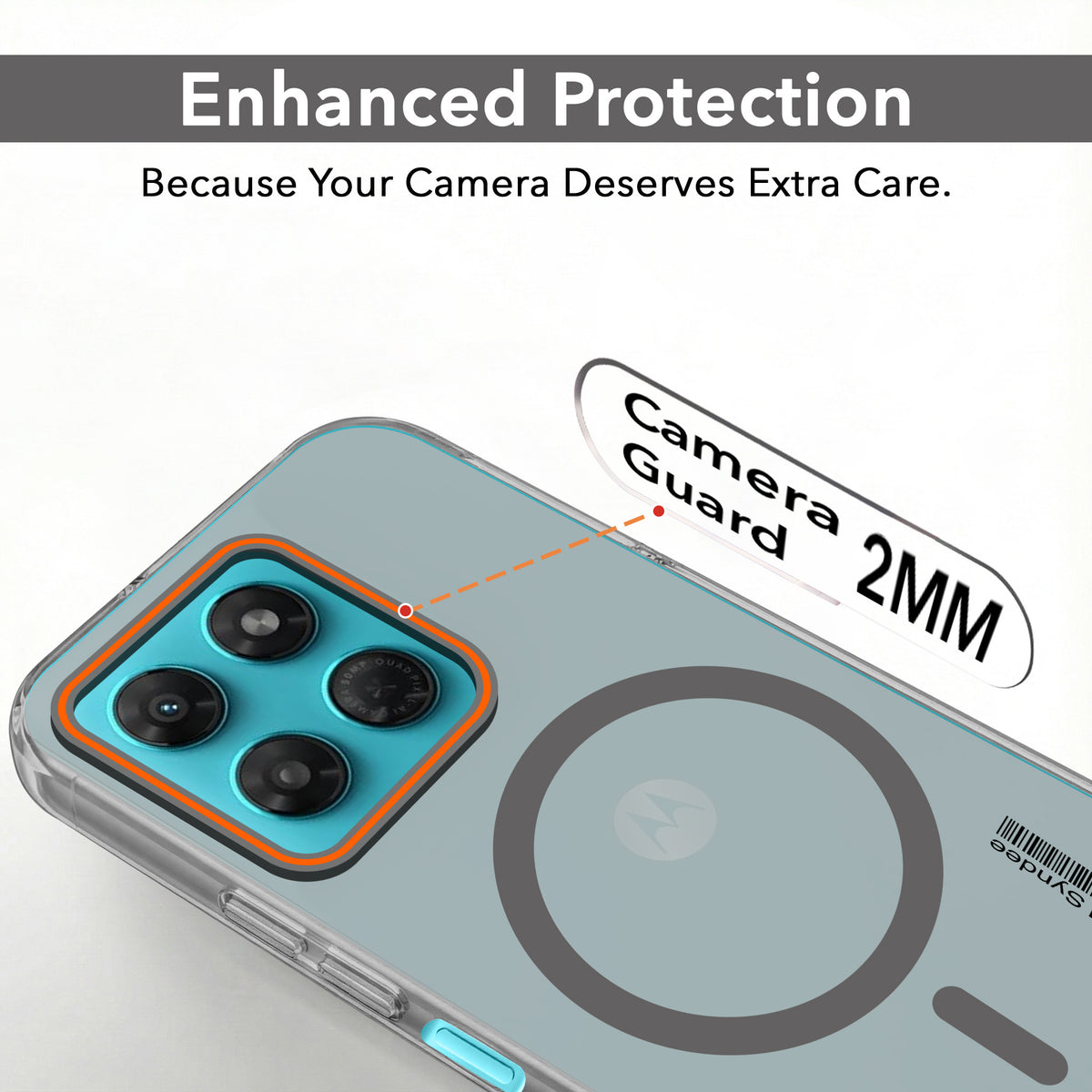 For Motorola Moto G37 Power Back Cover Case (Soft Touch | Camera Bump Protection | MagSafe Compatible | Matte Finish)