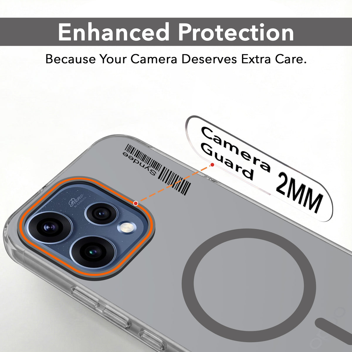 For Oppo Reno15 5G | Oppo Reno 15 5G Back Cover Case (Soft Touch | Camera Bump Protection | MagSafe Compatible | Matte Finish)