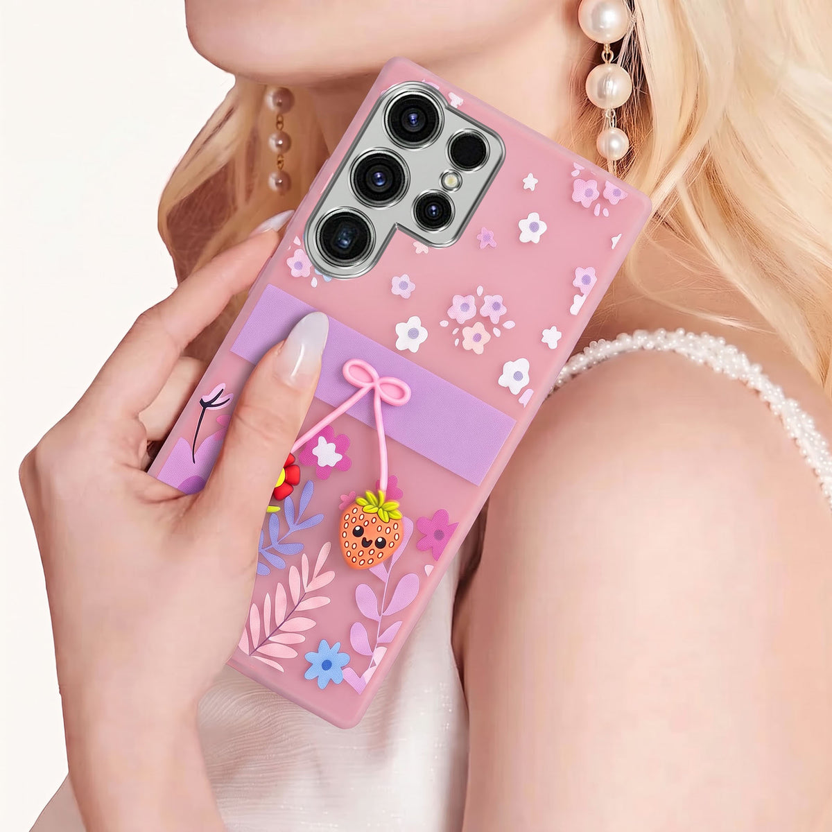 For Samsung Galaxy S23 Ultra Back Cover Case (3D Cute Cartoons | Hard Back Side Soft | Matte Premium Finish | HD Printing)