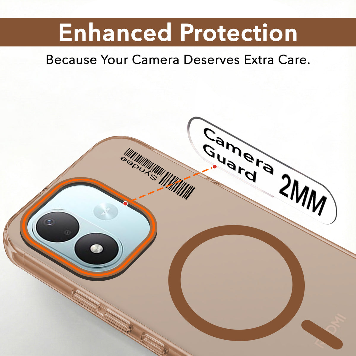 For Redmi Note 17 5G Back Cover Case (Soft Touch | Camera Bump Protection | MagSafe Compatible | Matte Finish)