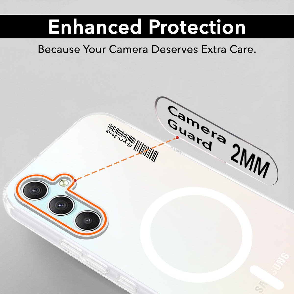 For Samsung Galaxy A34 5G Back Cover Case (Soft Touch | Camera Bump Protection | MagSafe Compatible | Matte Finish)