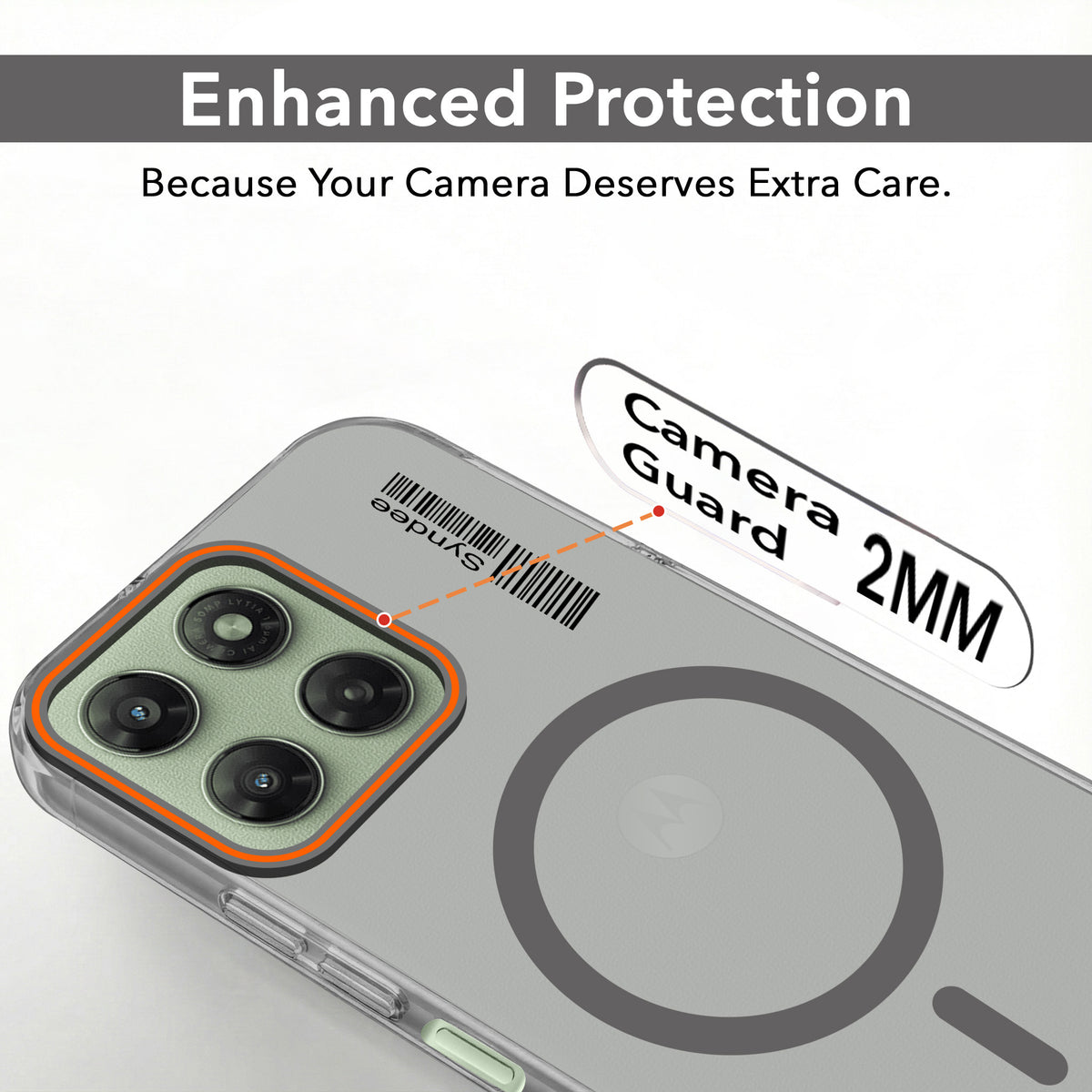 For Motorola Moto G77 Power Back Cover Case (Soft Touch | Camera Bump Protection | MagSafe Compatible | Matte Finish)