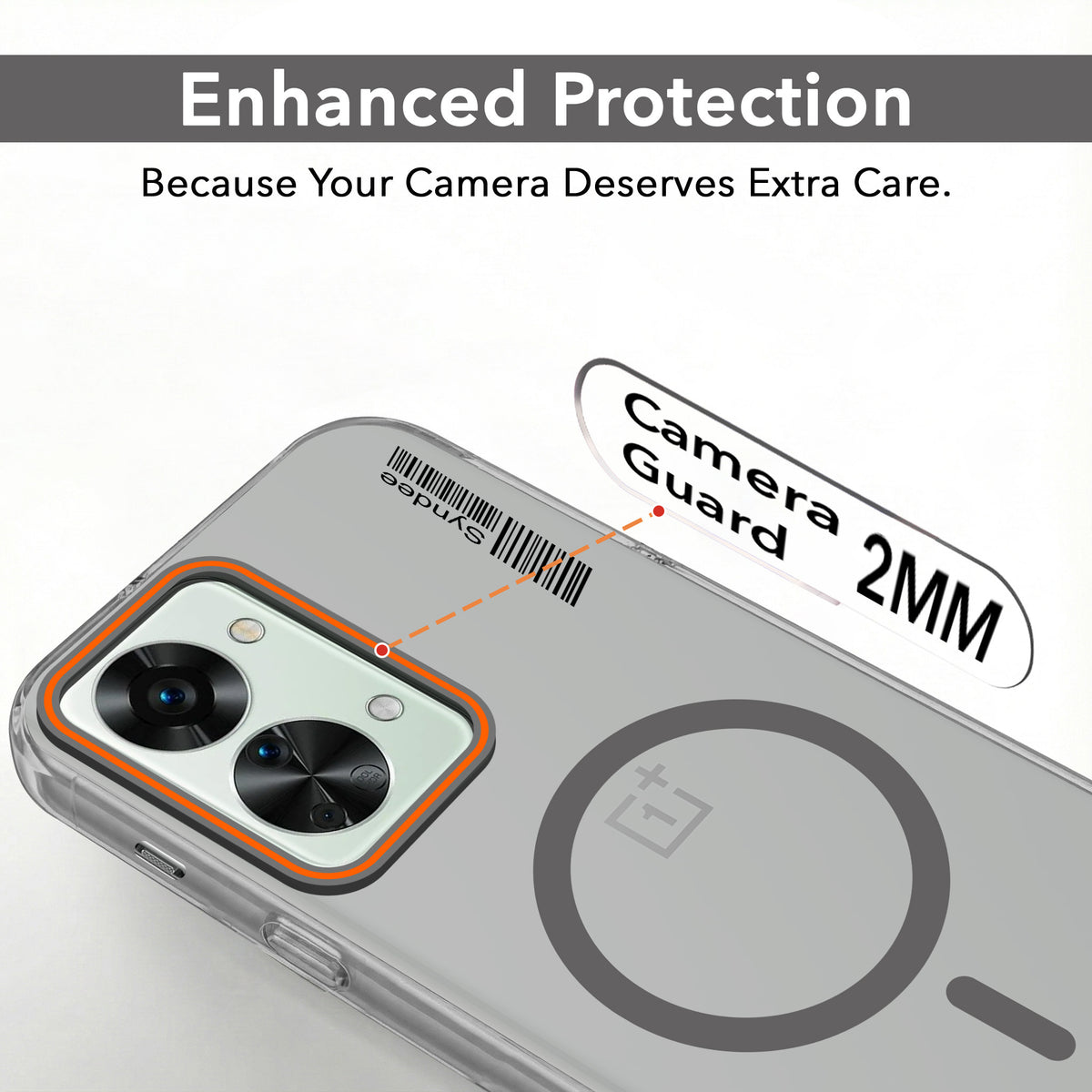 For OnePlus Nord 2T 5G Back Cover Case (Soft Touch | Camera Bump Protection | MagSafe Compatible | Matte Finish)