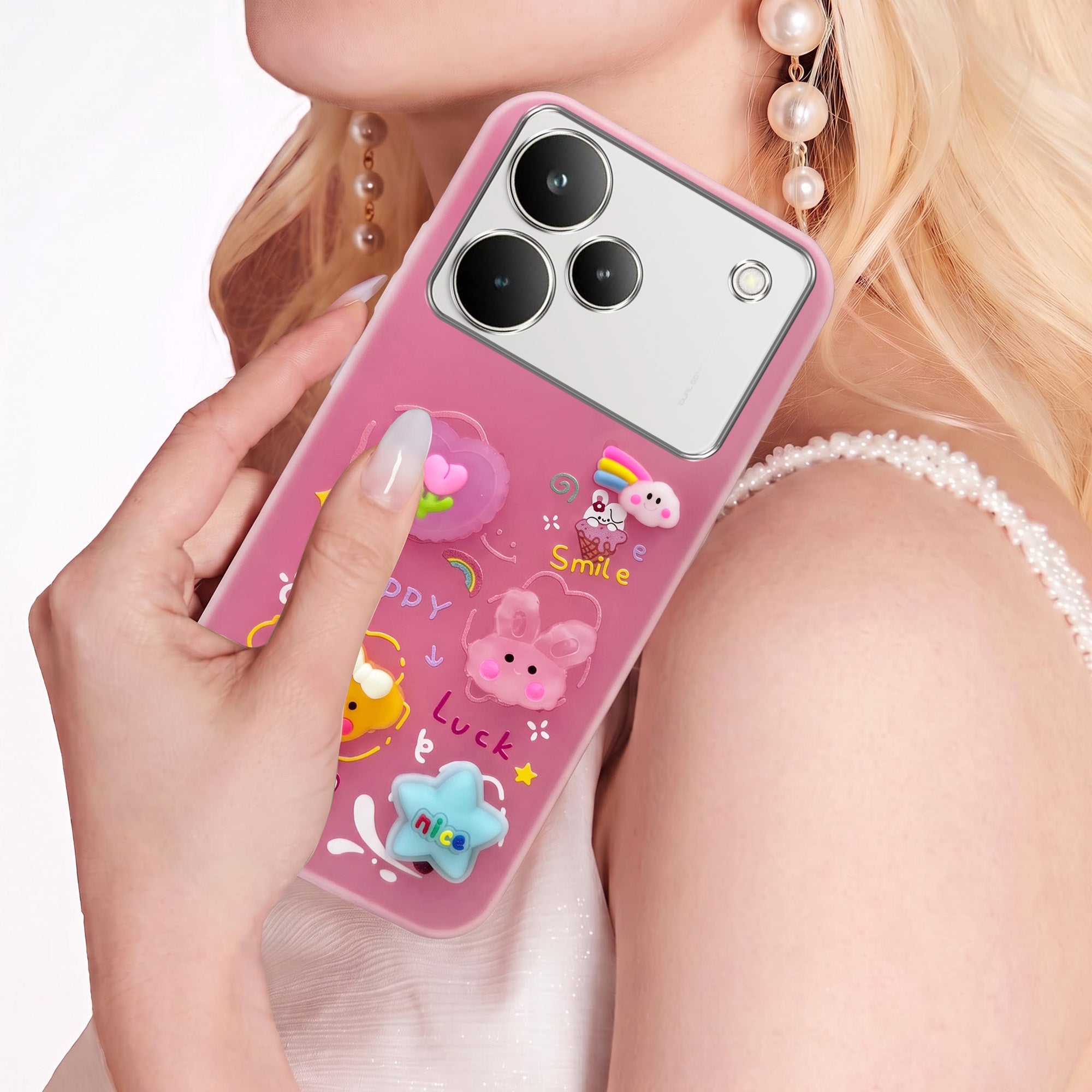 For Realme P4 Pro Back Cover Case (3D Cute Cartoons | Hard Back Side Soft | Matte Premium Finish | HD Printing)