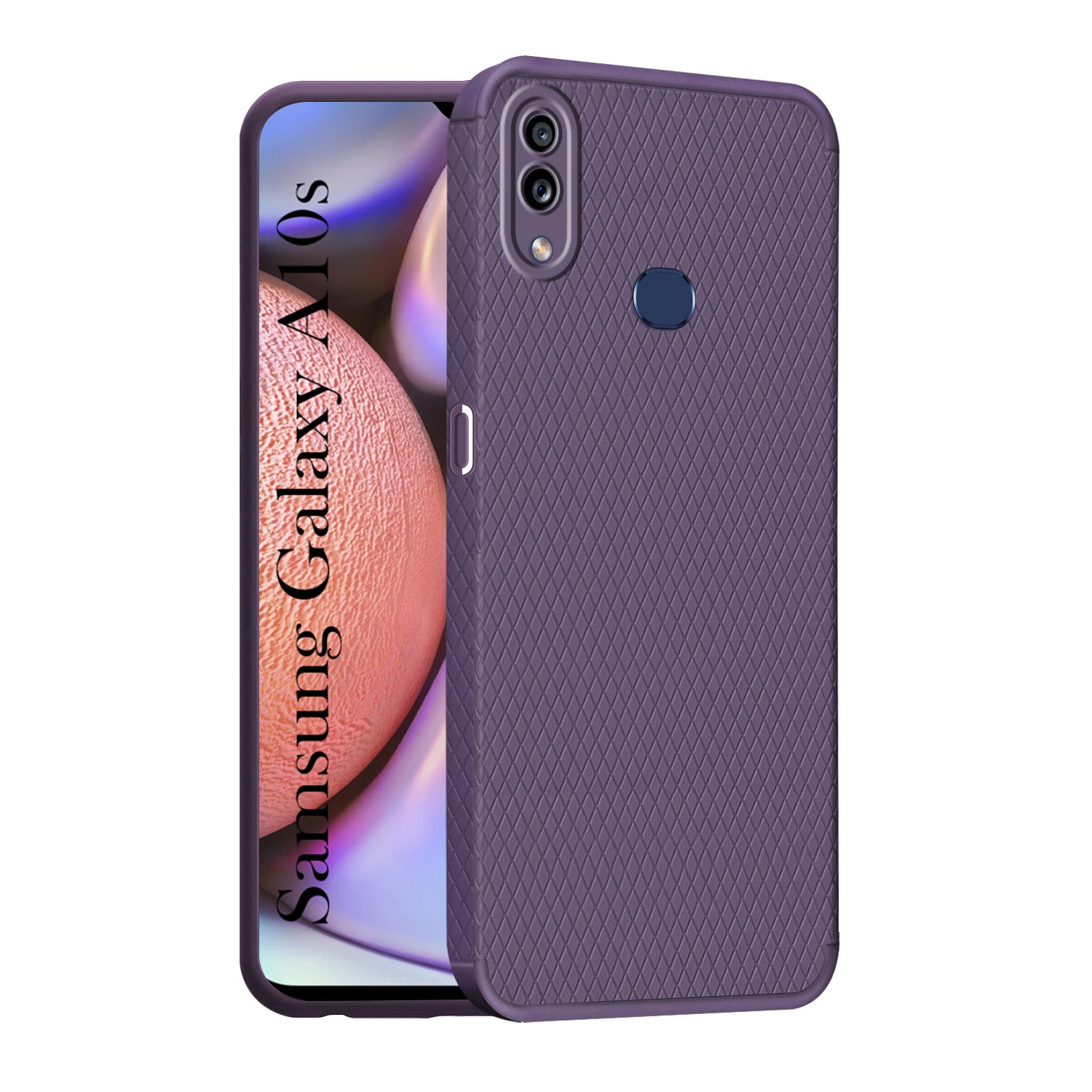 For Samsung Galaxy A10s Back Cover Case Liquid Silicone (Camera Protection | Side Grip Texture | Soft and Flexible)