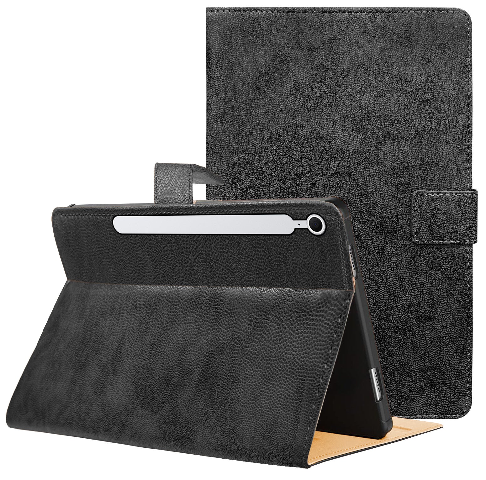 For Samsung Galaxy Tab S10 FE+ SM-X620/ X626/ X626B 13.1 Inch Flip Cover Folio Cover (PU Leather | Multi-Angle Smart Stand | Card Storage Slots | Silicone Back Pouch)