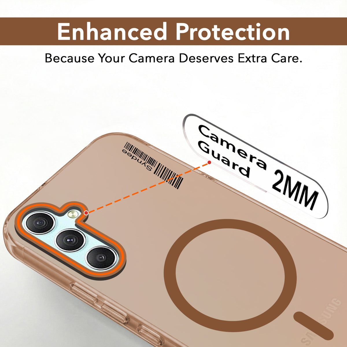 For Samsung Galaxy A34 5G Back Cover Case (Soft Touch | Camera Bump Protection | MagSafe Compatible | Matte Finish)