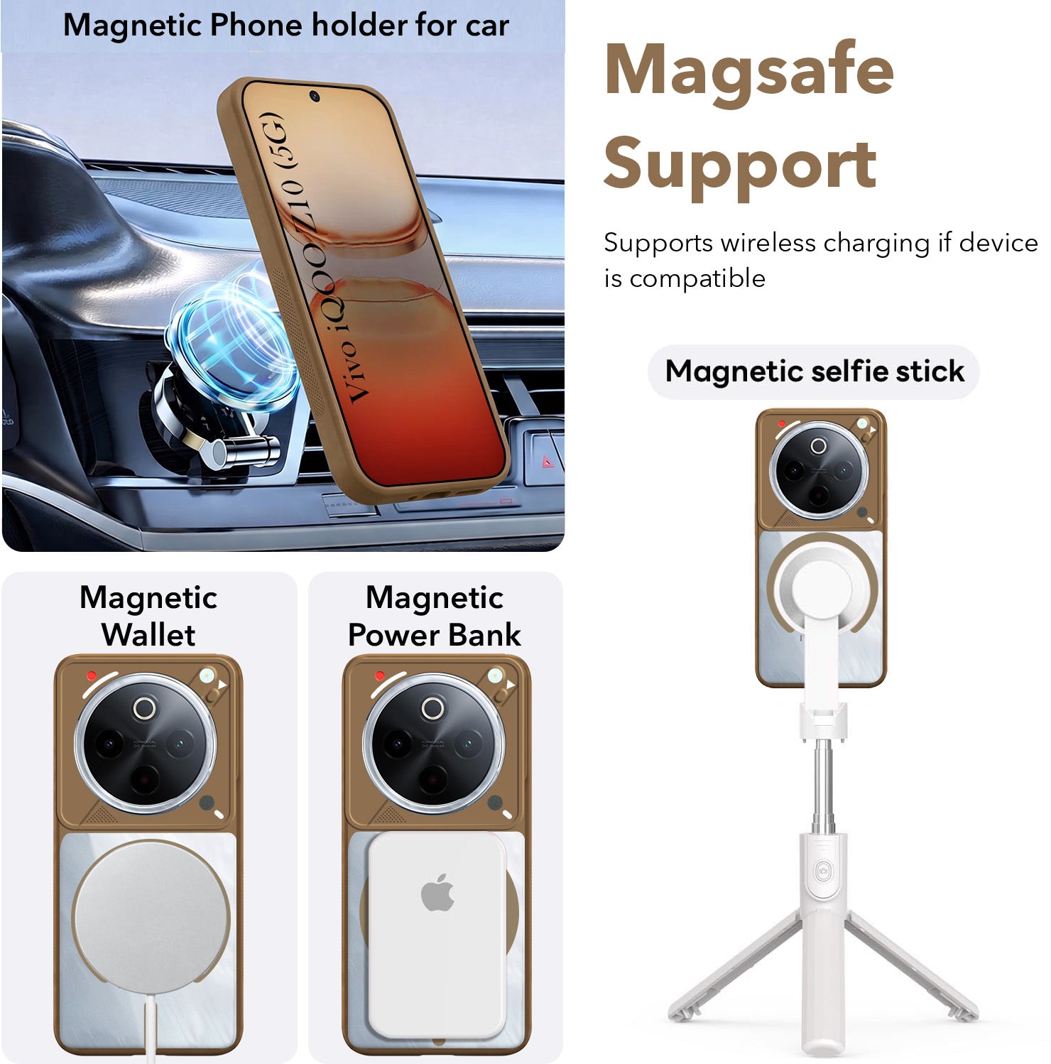 For Vivo iQOO Z10 Back Cover Case Lifetime Anti-Yellow Clear (Camera Protection | Side Grip | Wireless MagSafe Compatible)