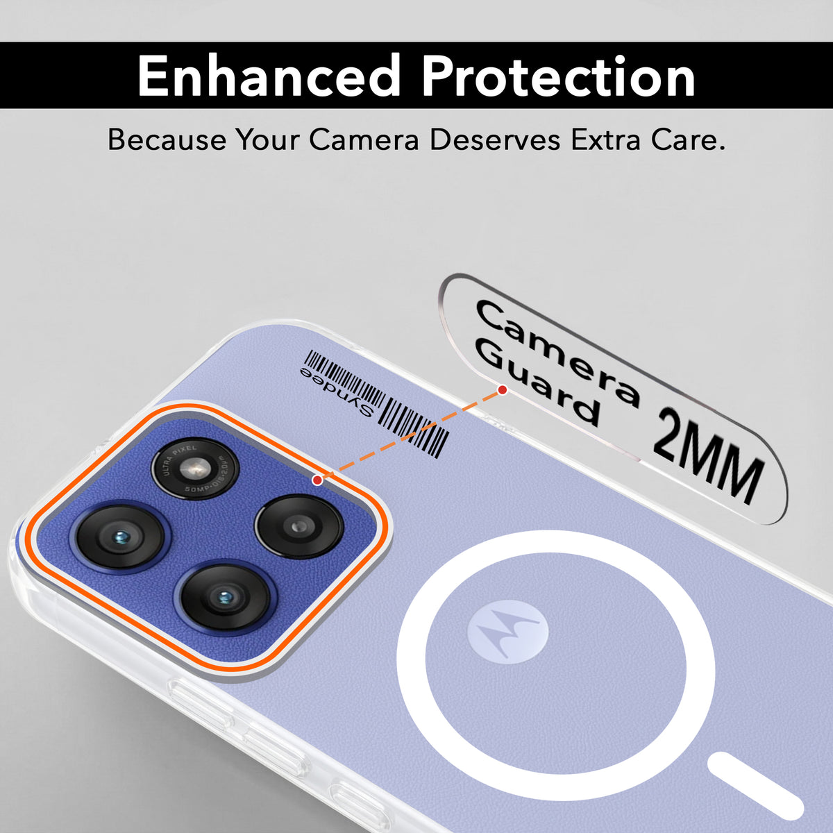 For Motorola Moto Edge 60 Stylus Back Cover Case (Soft Touch | Camera Bump Protection | MagSafe Compatible | Matte Finish)