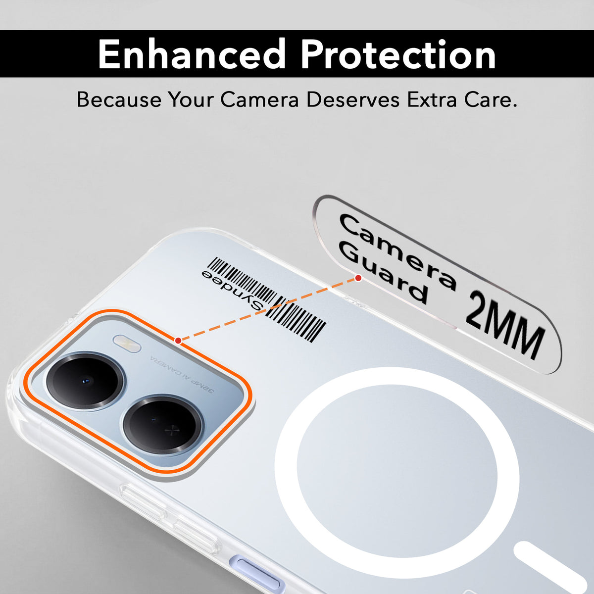 For Redmi 15A 5G Back Cover Case (Soft Touch | Camera Bump Protection | MagSafe Compatible | Matte Finish)