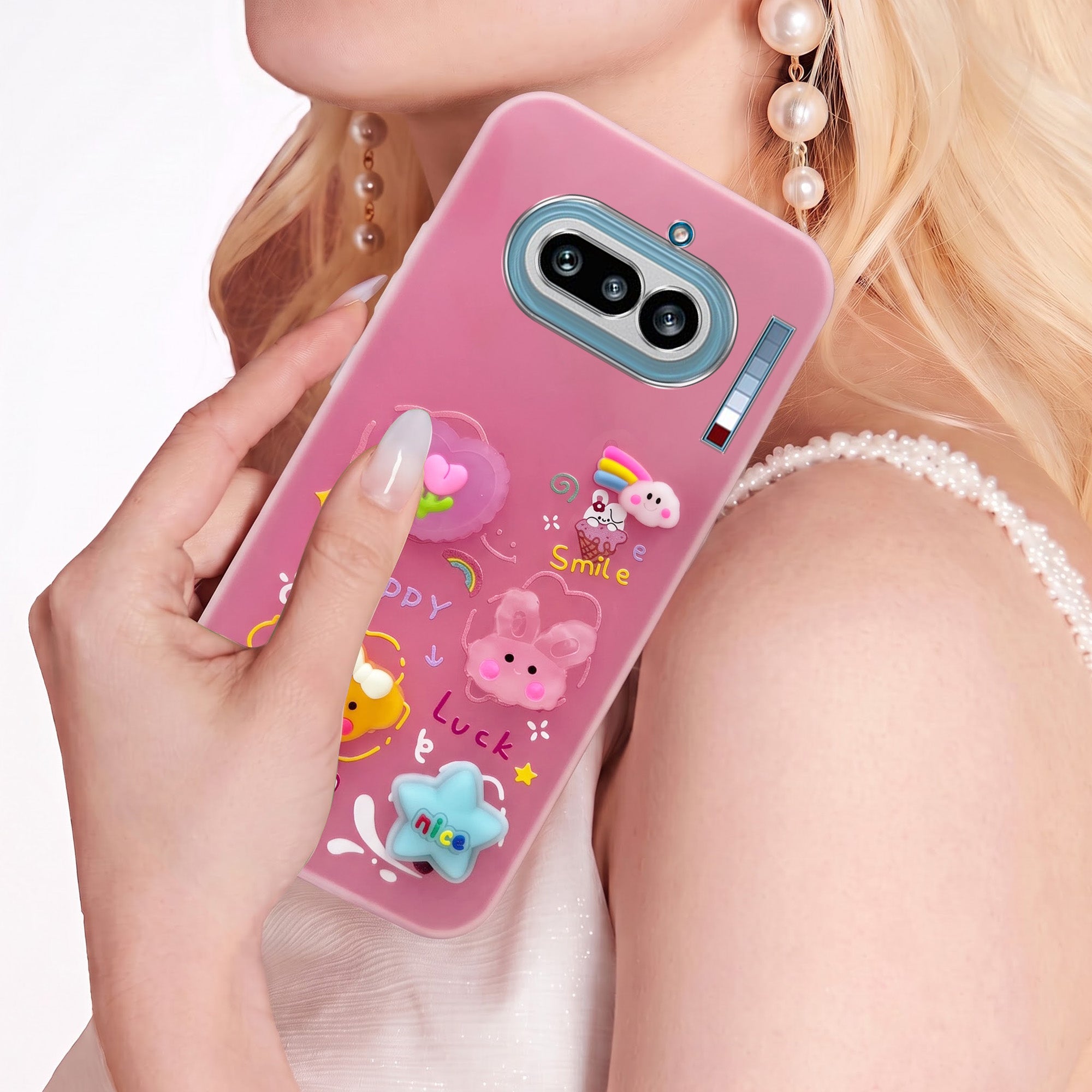 For Nothing Phone 4A 5G Back Cover Case (3D Cute Cartoons | Hard Back Side Soft | Matte Premium Finish | HD Printing)