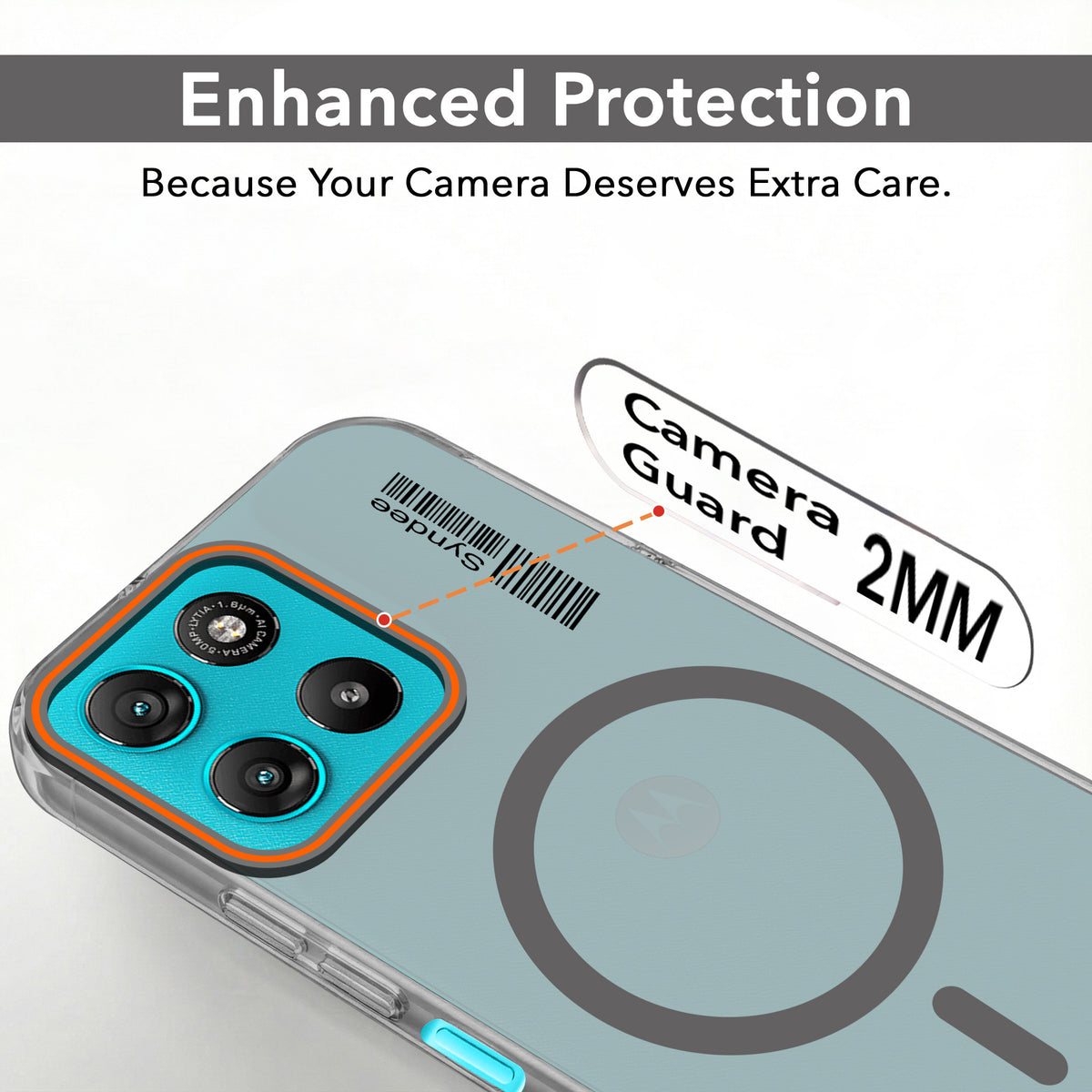 For Motorola Moto G67 Power | G57 Power Back Cover Case (Soft Touch | Camera Bump Protection | MagSafe Compatible | Matte Finish)