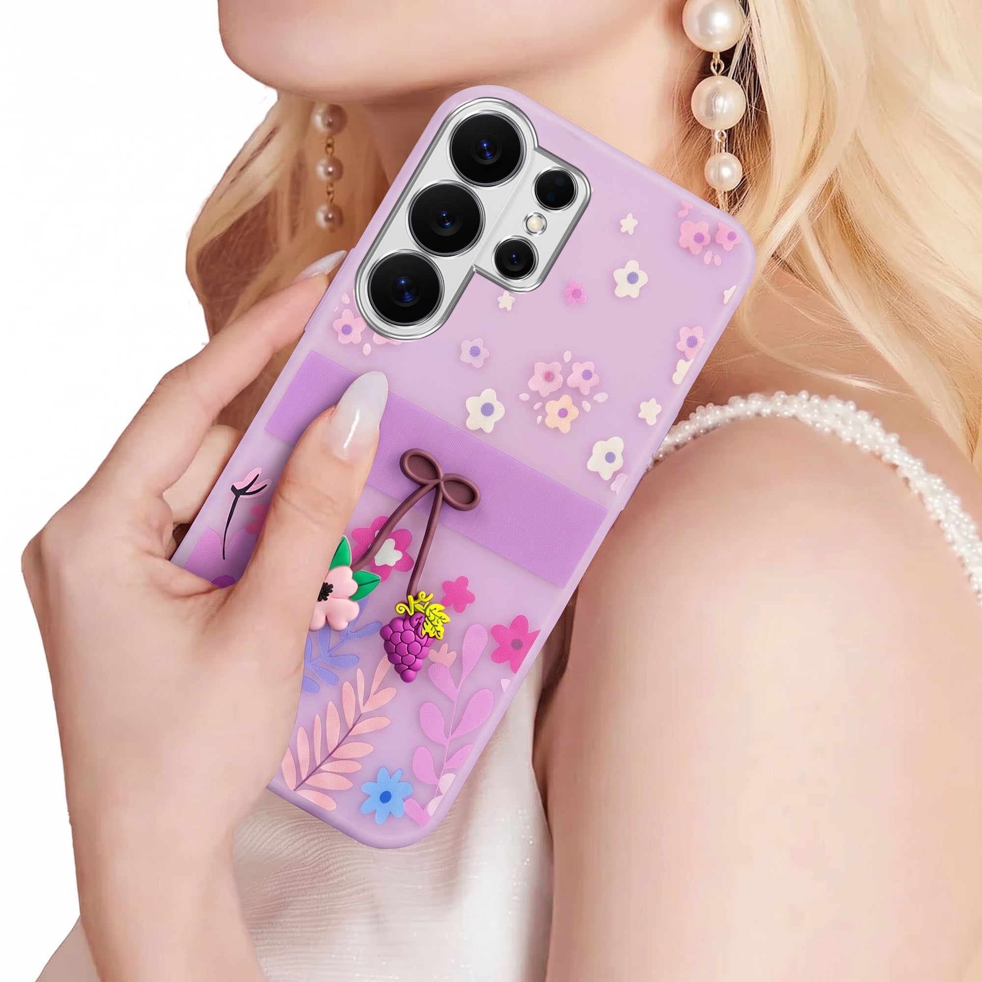 For Samsung Galaxy S26 Ultra Back Cover Case (3D Cute Cartoons | Hard Back Side Soft | Matte Premium Finish | HD Printing)