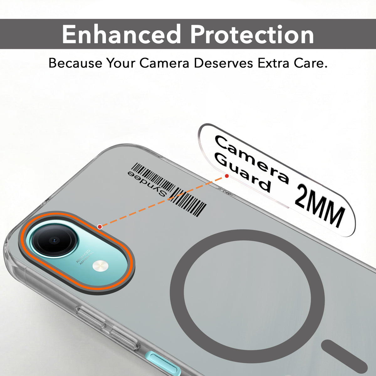 For Vivo T5e 4G Back Cover Case (Soft Touch | Camera Bump Protection | MagSafe Compatible | Matte Finish)