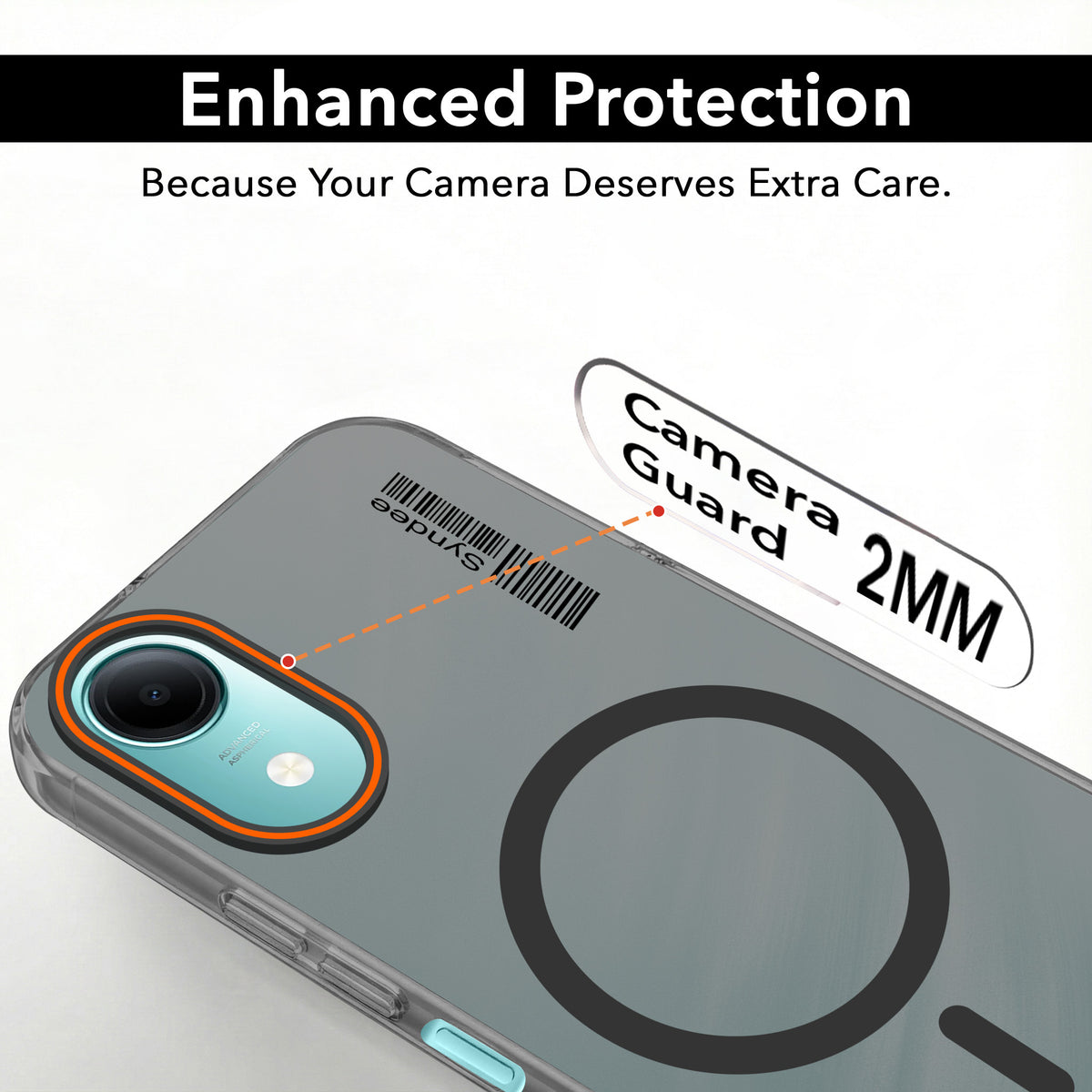For Vivo T5e 4G Back Cover Case (Soft Touch | Camera Bump Protection | MagSafe Compatible | Matte Finish)