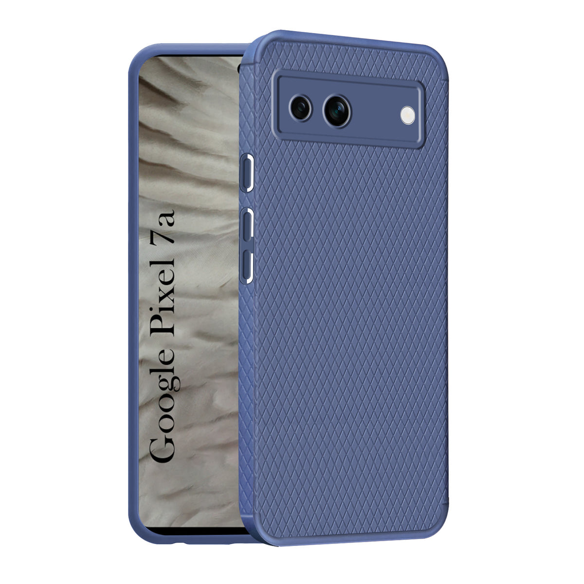 For Google Pixel 7a Back Cover Case Liquid Silicone (Camera Protection | Side Grip Texture | Soft and Flexible)