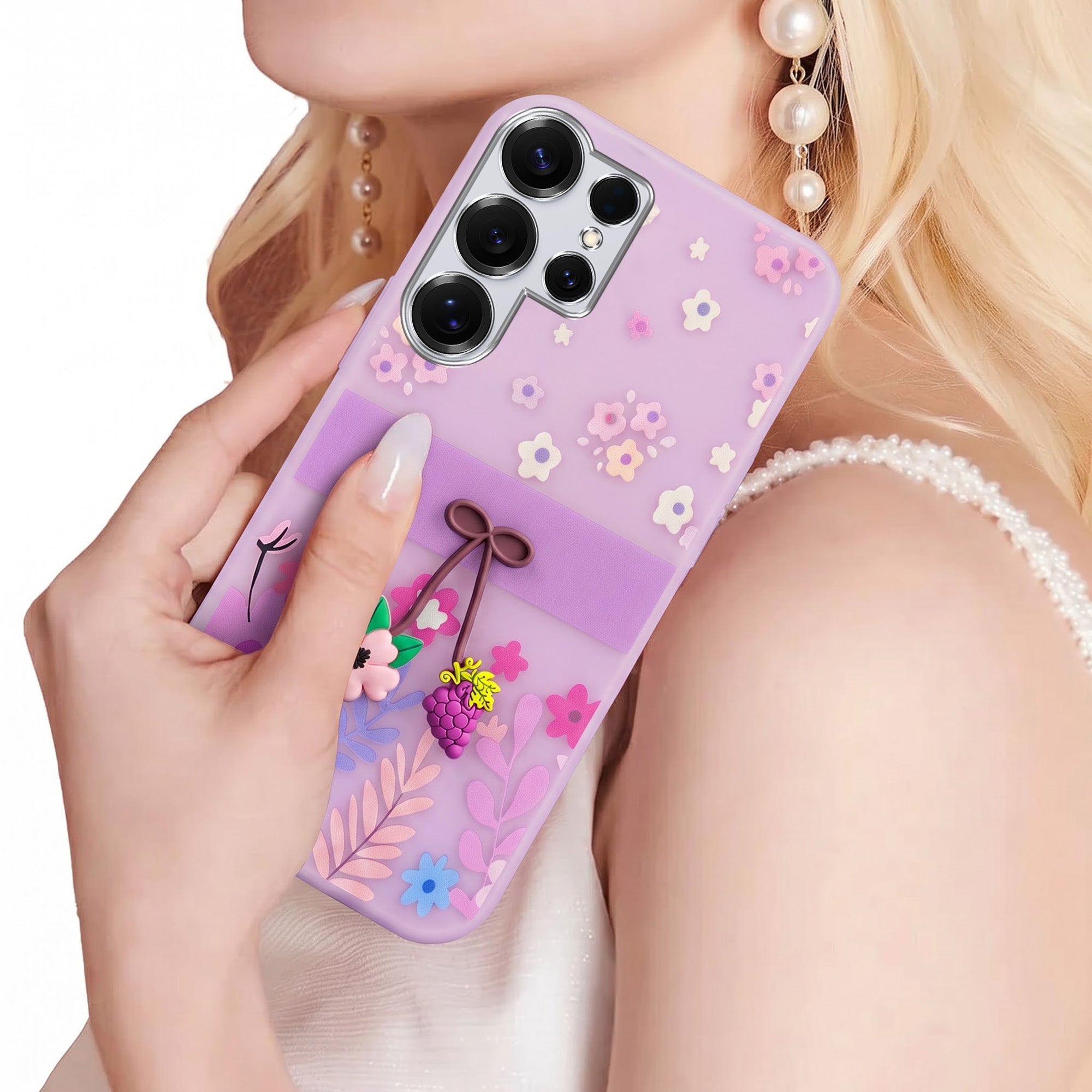 For Samsung Galaxy S25 Ultra Back Cover Case (3D Cute Cartoons | Hard Back Side Soft | Matte Premium Finish | HD Printing)