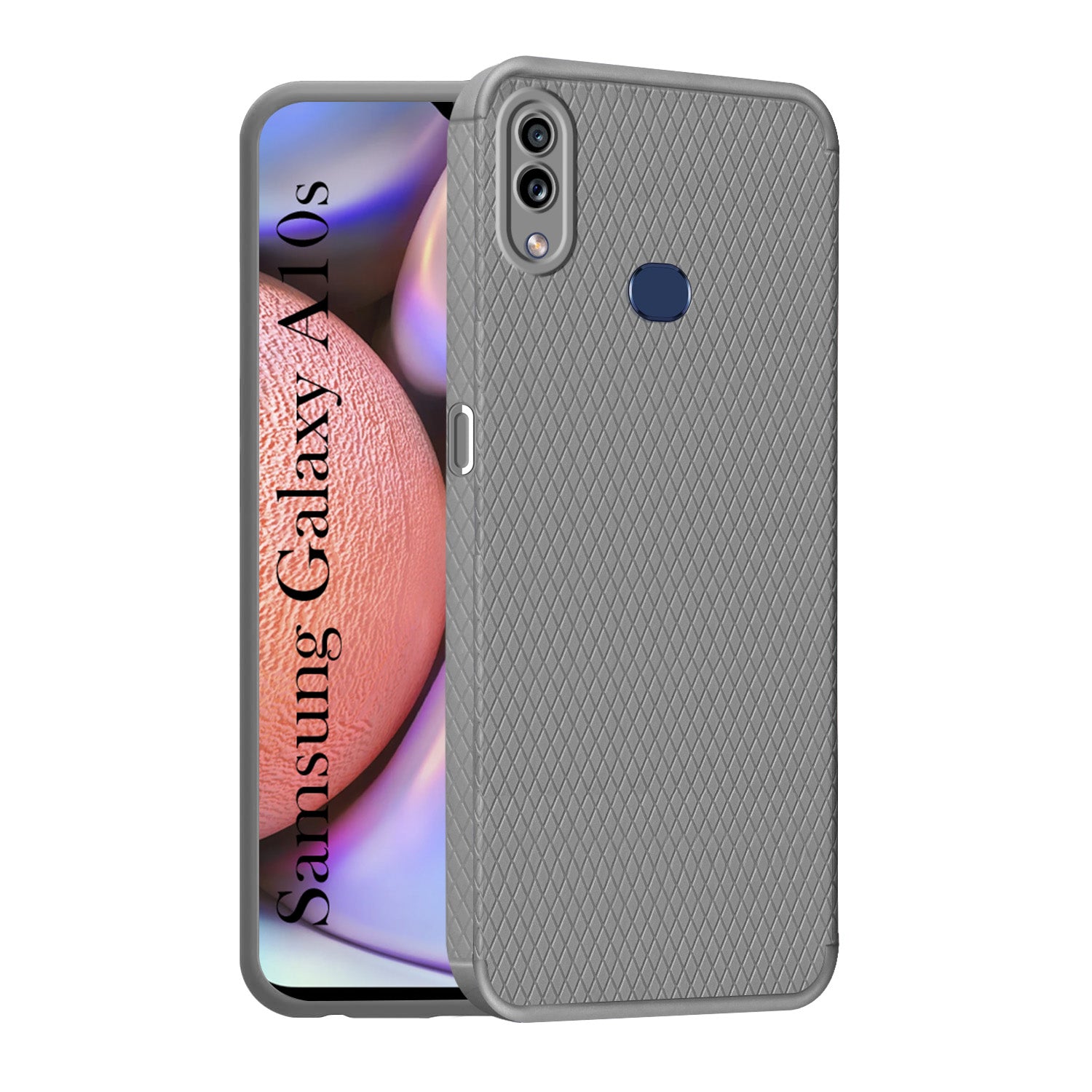 For Samsung Galaxy A10s Back Cover Case Liquid Silicone (Camera Protection | Side Grip Texture | Soft and Flexible)