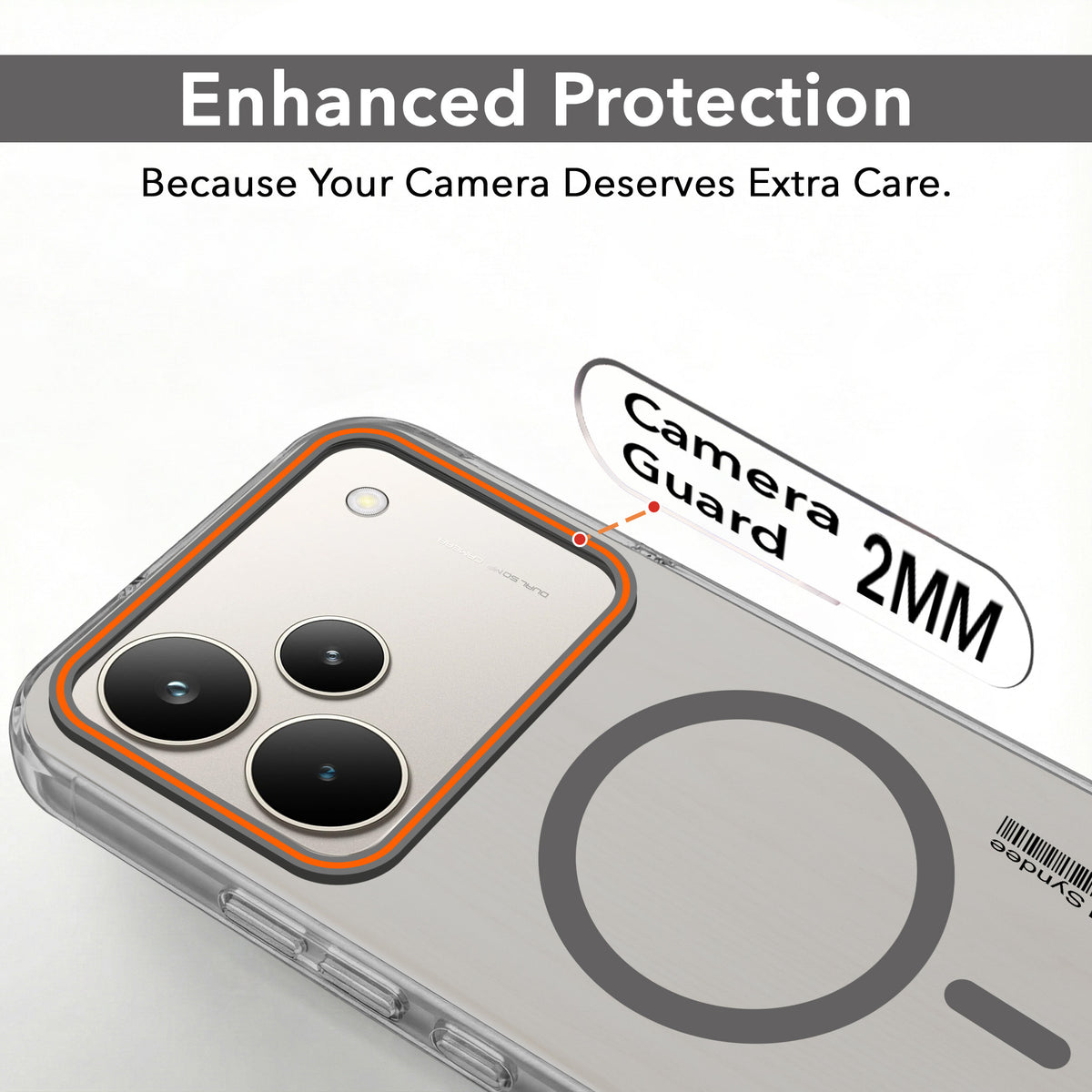 For Realme P4 Pro Back Cover Case (Soft Touch | Camera Bump Protection | MagSafe Compatible | Matte Finish)