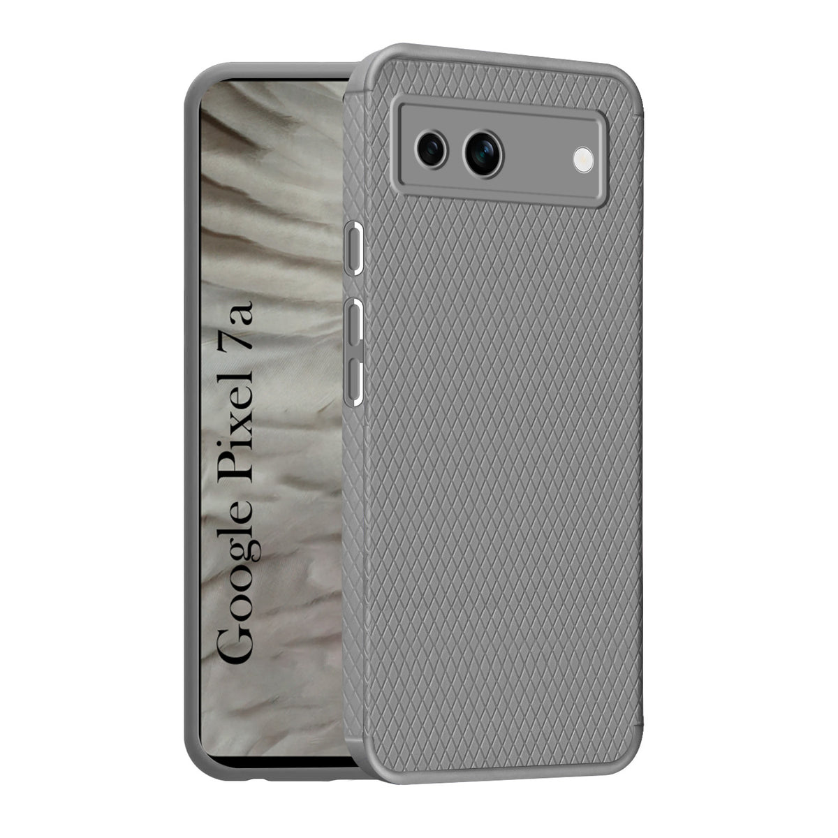 For Google Pixel 7a Back Cover Case Liquid Silicone (Camera Protection | Side Grip Texture | Soft and Flexible)