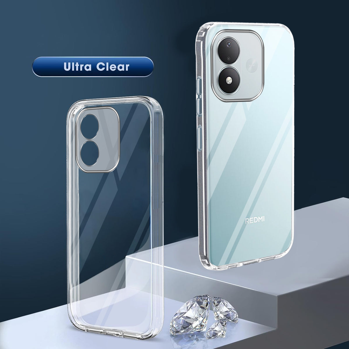 For Redmi Note 17 5G Back Cover Case Silicone (Clear Shockproof Case with Camera Protection | Soft and Flexible | Transparent)