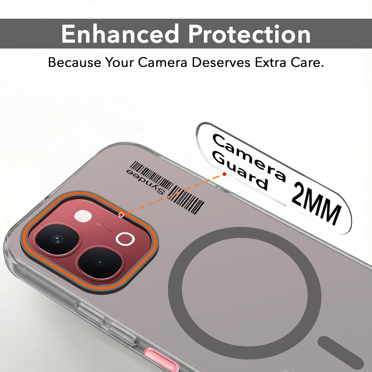 For Vivo Y31T 5G Back Cover Case (Soft Touch | Camera Bump Protection | MagSafe Compatible | Matte Finish)