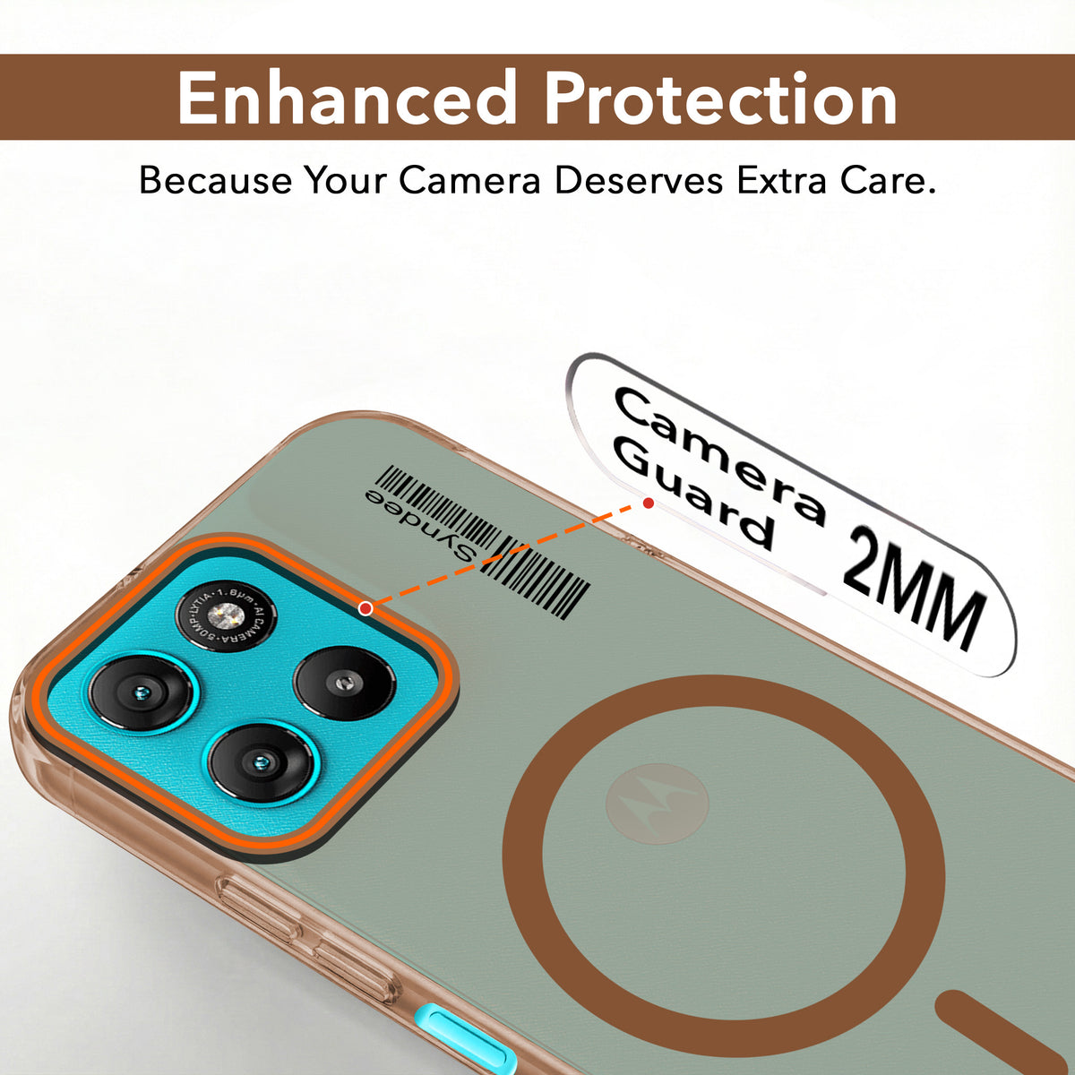 For Motorola Moto G67 Power | G57 Power Back Cover Case (Soft Touch | Camera Bump Protection | MagSafe Compatible | Matte Finish)