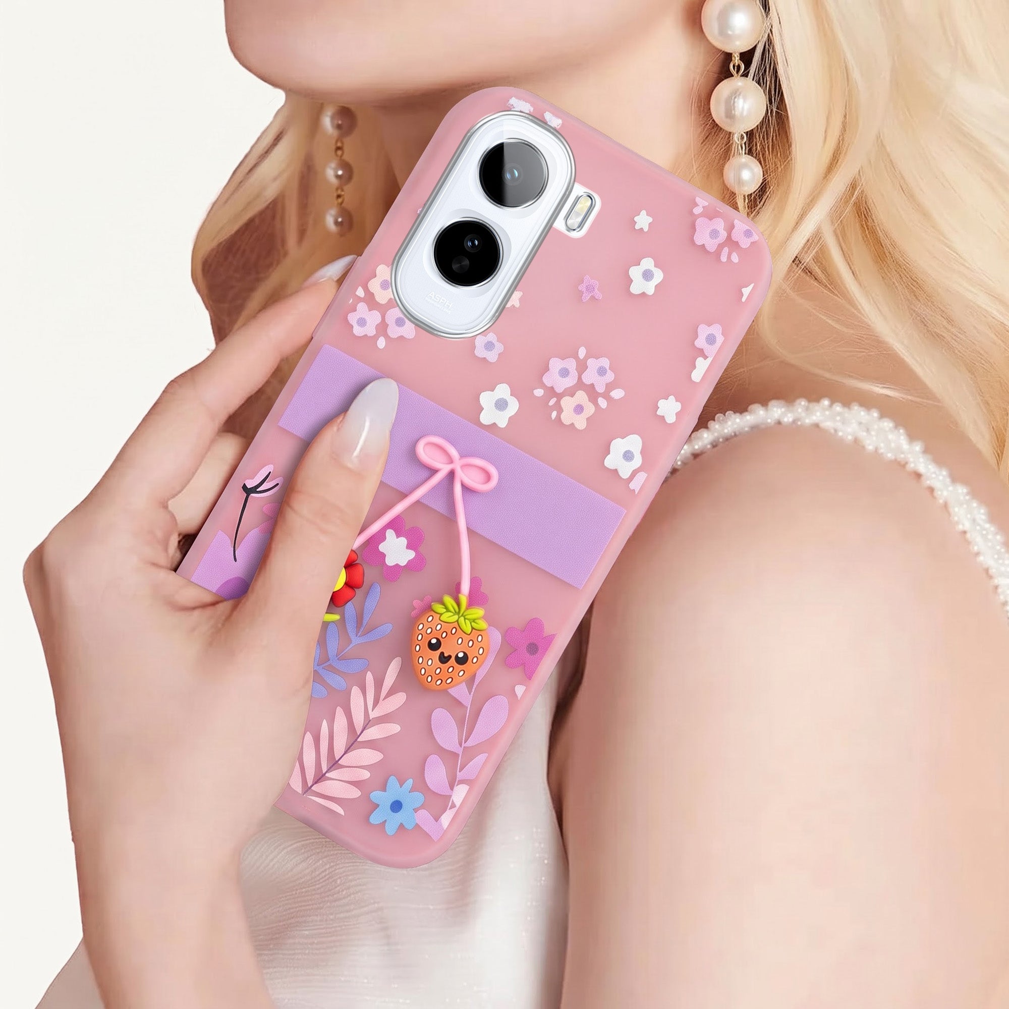 For Vivo T5 Pro 5G Back Cover Case (3D Cute Cartoons | Hard Back Side Soft | Matte Premium Finish | HD Printing)