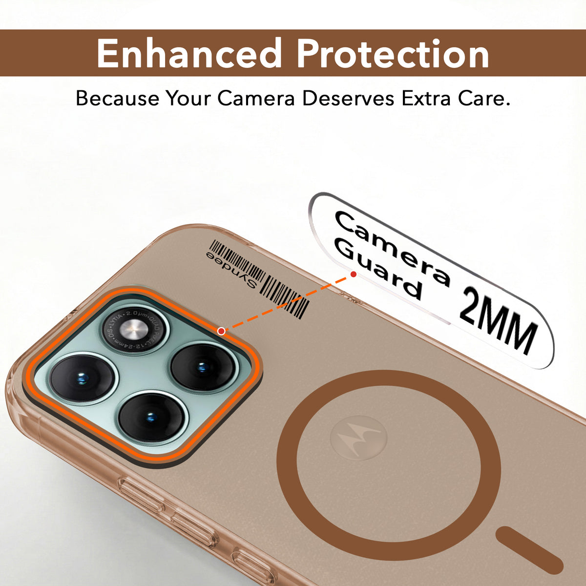 For Motorola Moto Edge 70 Fusion Back Cover Case (Soft Touch | Camera Bump Protection | MagSafe Compatible | Matte Finish)
