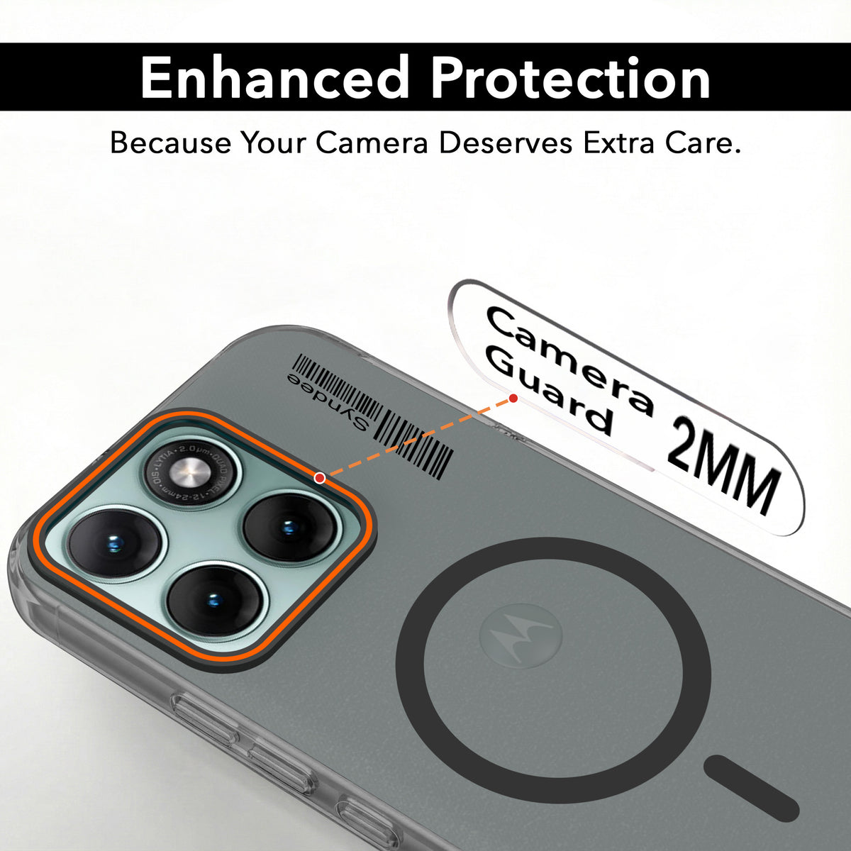For Motorola Moto Edge 70 Fusion Back Cover Case (Soft Touch | Camera Bump Protection | MagSafe Compatible | Matte Finish)