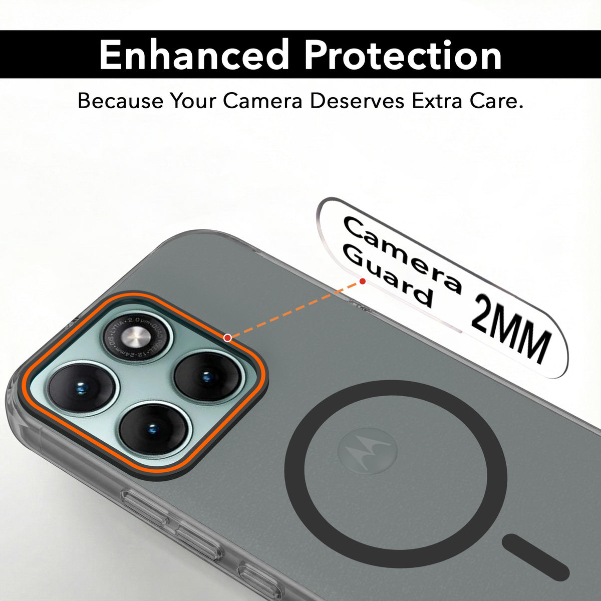 For Motorola Moto Edge 70 Back Cover Case (Soft Touch | Camera Bump Protection | MagSafe Compatible | Matte Finish)