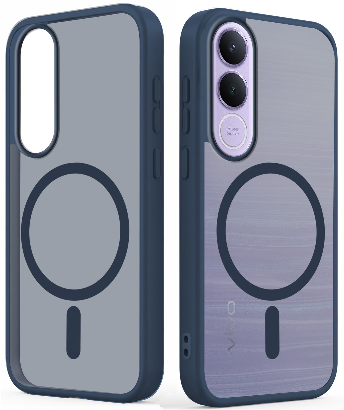 For Vivo V70 FE 5G Matte Finish Back Case Cover (MagSafe Compatible | Translucent Soft Touch | Slim and Unbreakable)
