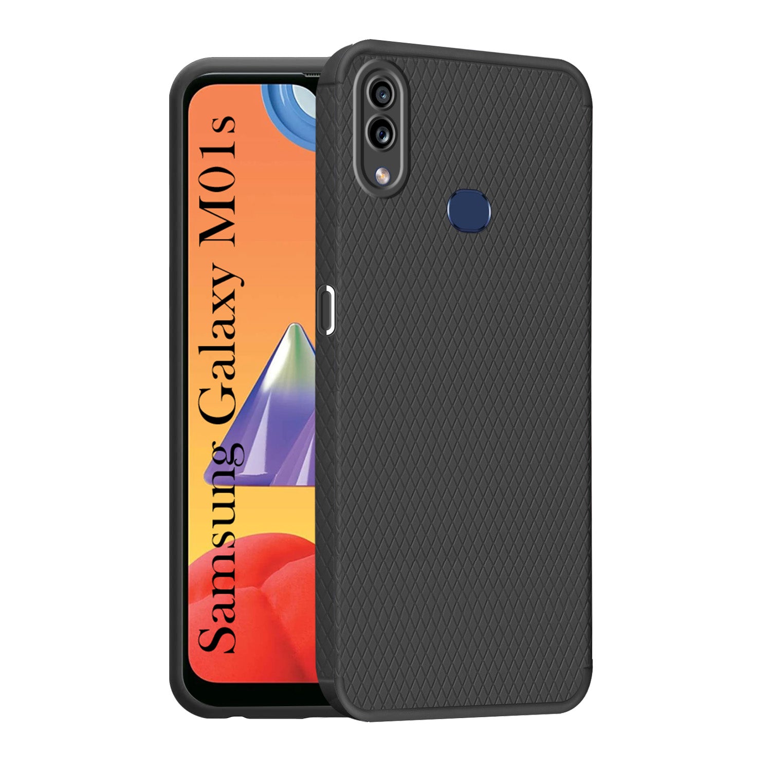 For Samsung Galaxy M01s Back Cover Case Liquid Silicone (Camera Protection | Side Grip Texture | Soft and Flexible)