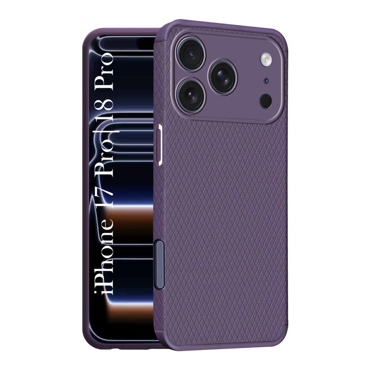 For iPhone 17 Pro | iPhone 18 Pro Back Cover Case(Camera Protection | Side Grip Texture | Soft and Flexible)