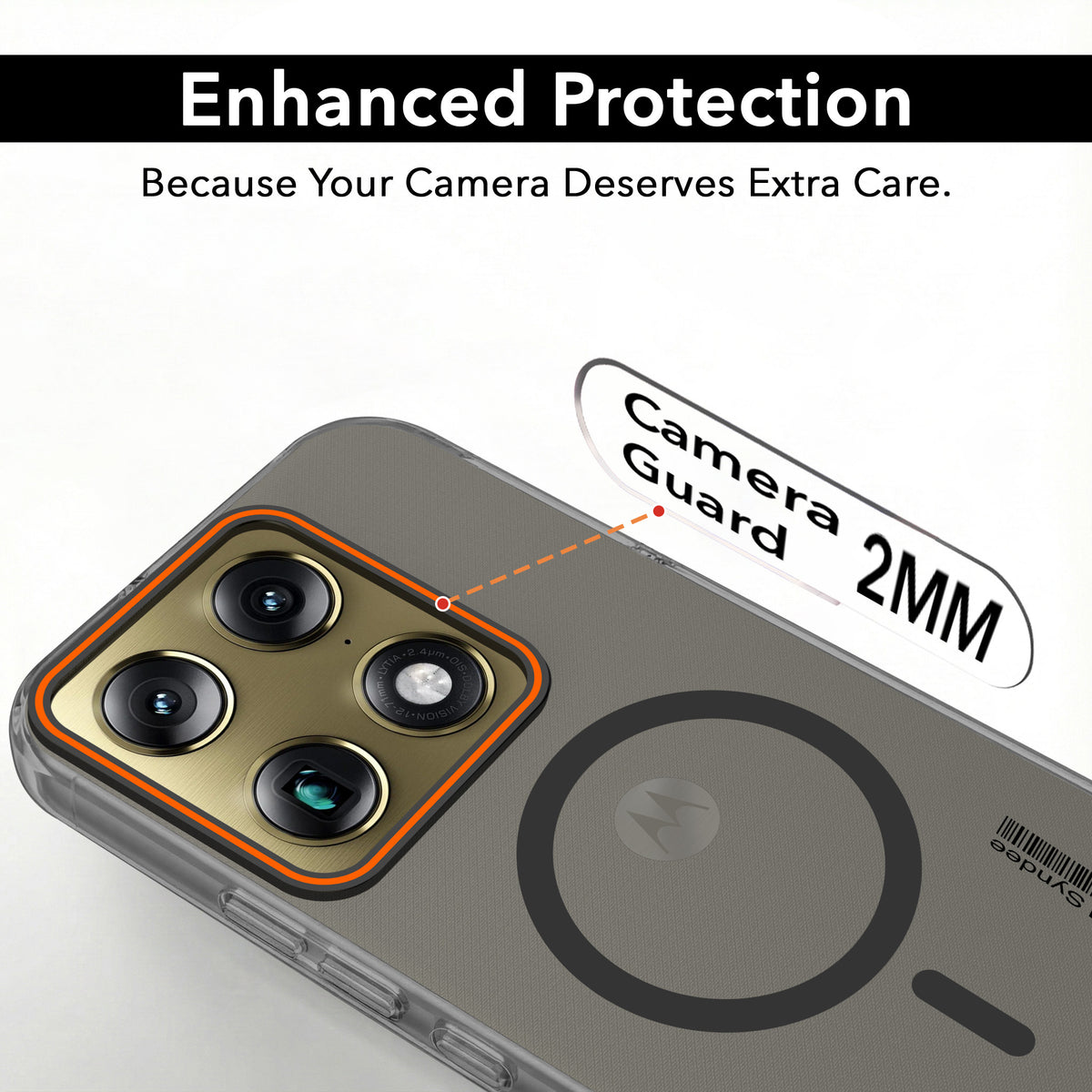 For Motorola Moto Signature 5G Back Cover Case (Soft Touch | Camera Bump Protection | MagSafe Compatible | Matte Finish)