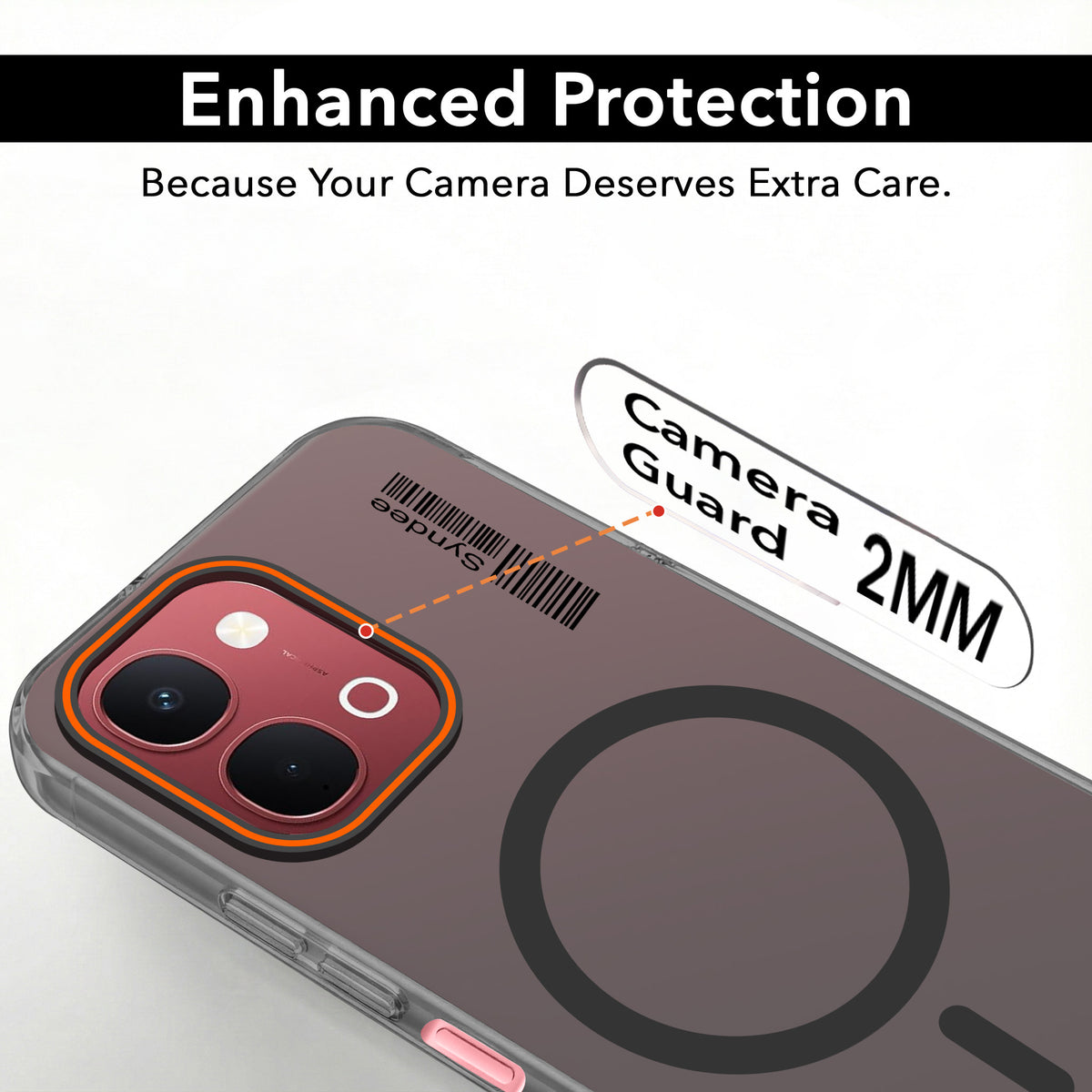 For Vivo Y31T 5G Back Cover Case (Soft Touch | Camera Bump Protection | MagSafe Compatible | Matte Finish)