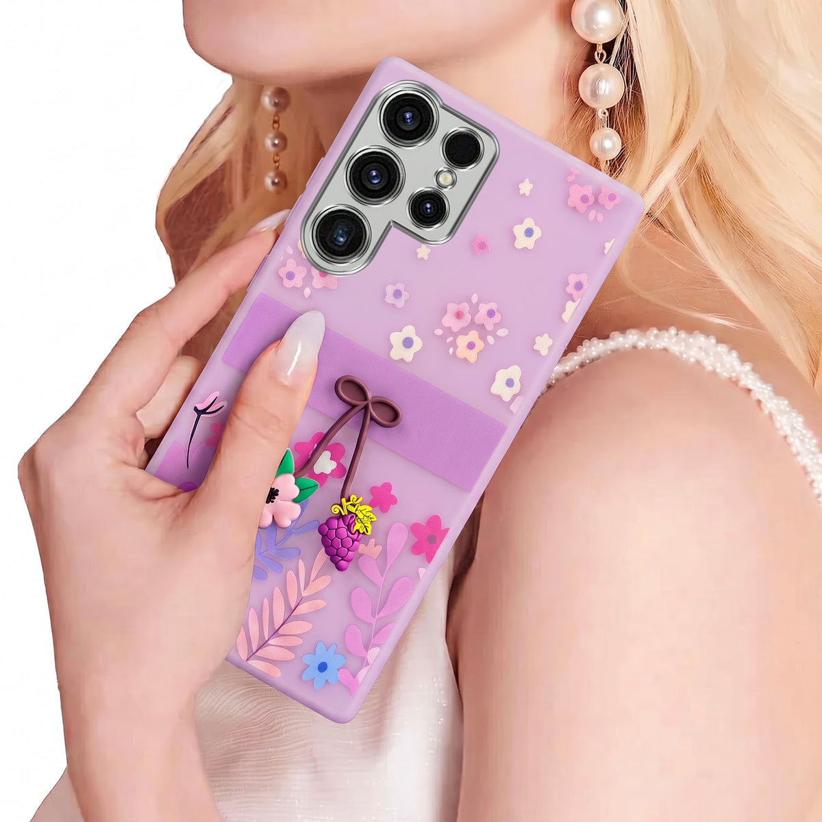 For Samsung Galaxy S23 Ultra Back Cover Case (3D Cute Cartoons | Hard Back Side Soft | Matte Premium Finish | HD Printing)