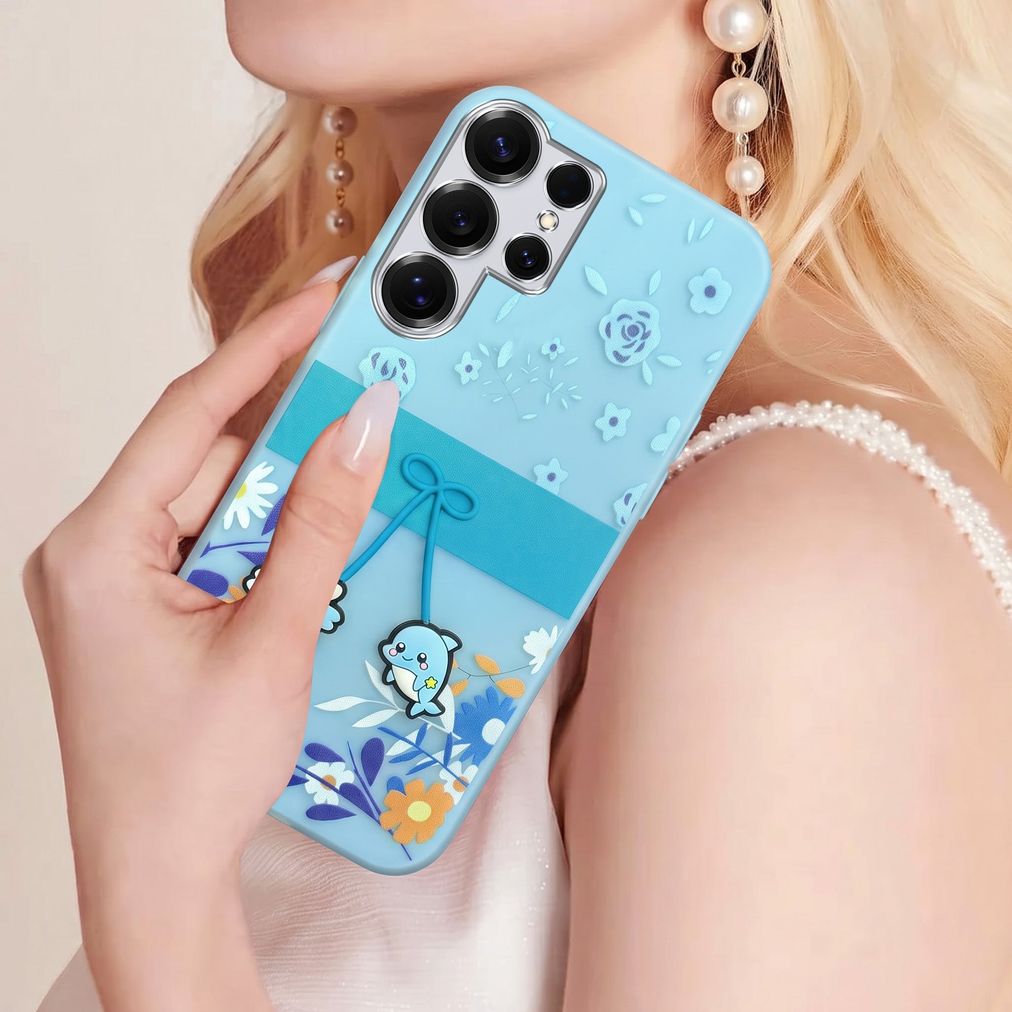 For Samsung Galaxy S25 Ultra Back Cover Case (3D Cute Cartoons | Hard Back Side Soft | Matte Premium Finish | HD Printing)