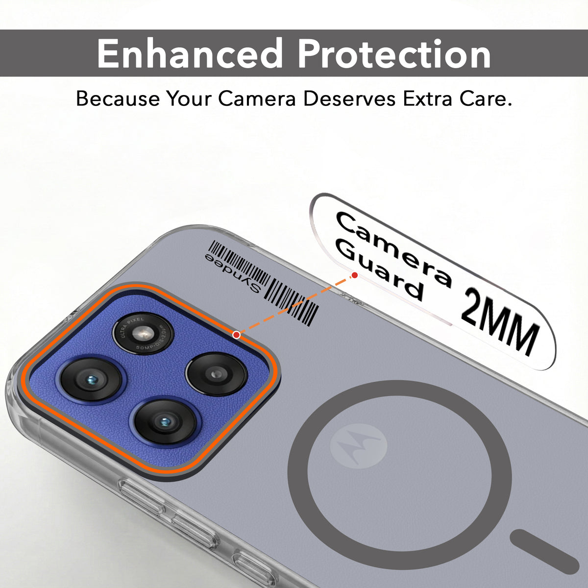 For Motorola Moto Edge 60 Stylus Back Cover Case (Soft Touch | Camera Bump Protection | MagSafe Compatible | Matte Finish)