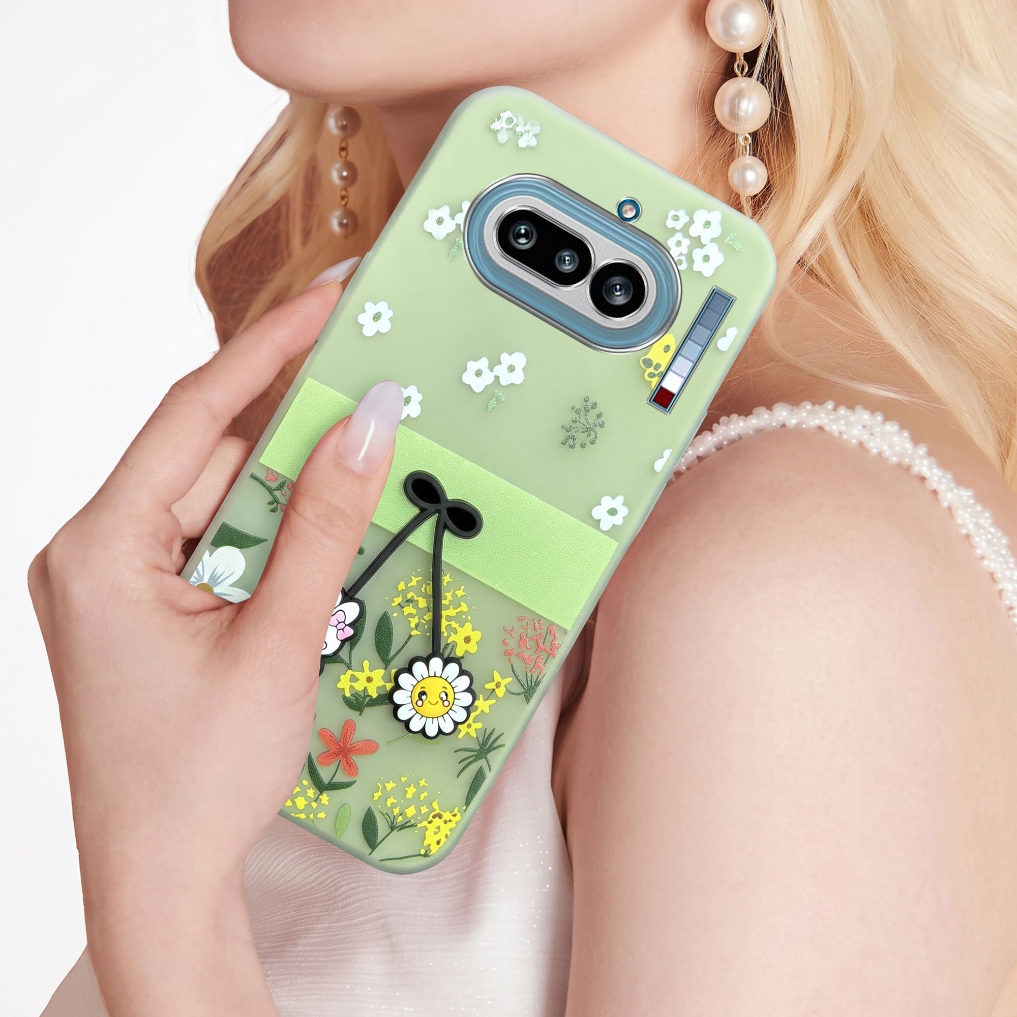 For Nothing Phone 4A 5G Back Cover Case (3D Cute Cartoons | Hard Back Side Soft | Matte Premium Finish | HD Printing)