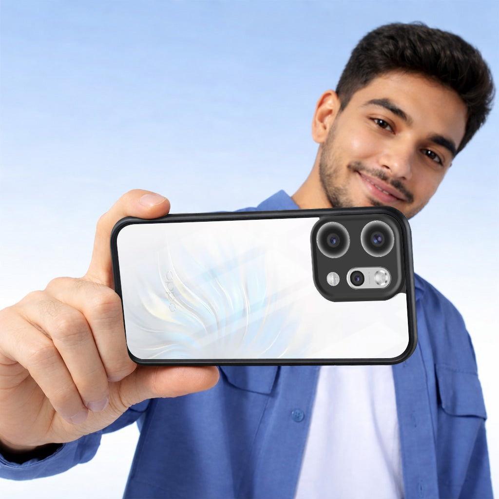For Oppo Reno14 5G | Oppo Reno 14 5G Combo with Back Cover and 9H Tempered Glass (Lifetime Anti-Yellow | Crystal Clear Shockproof | Oleophobic Coating Screen Glass)
