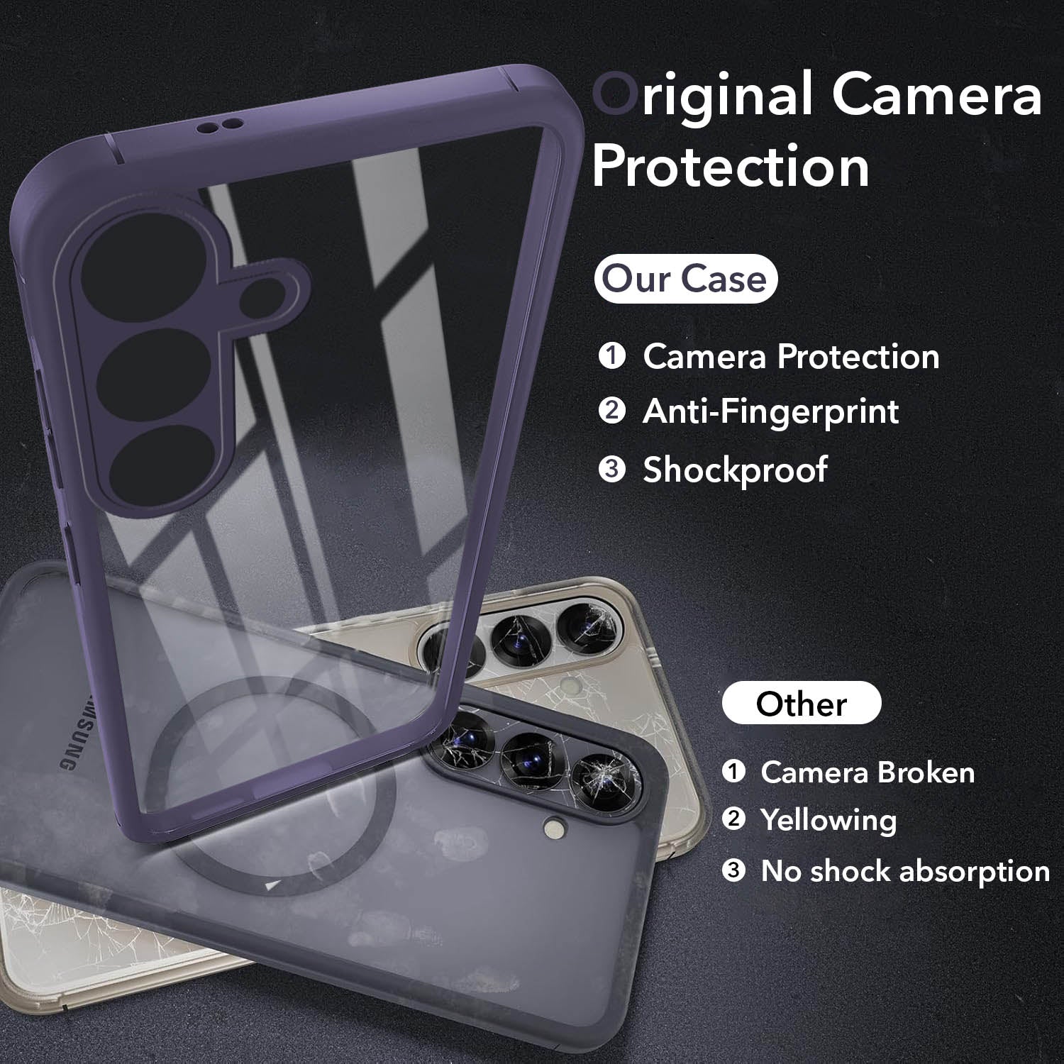 For Samsung Galaxy S25 Back Cover Case (Lifetime Anti Yellow | Anti Scratch | Crystal Clear Shockproof)