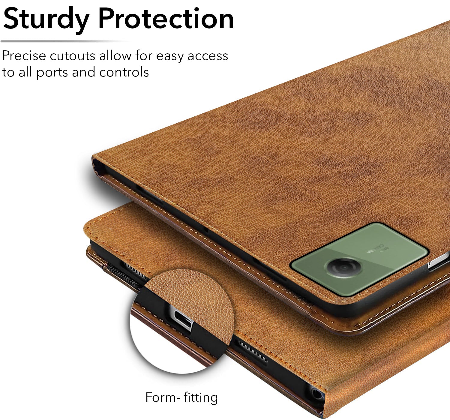 For Motorola Moto Pad 60 Neo 11 Inch Flip Cover Folio Cover (PU Leather | Multi-Angle Smart Stand | Card Storage Slots | Silicone Back Pouch)