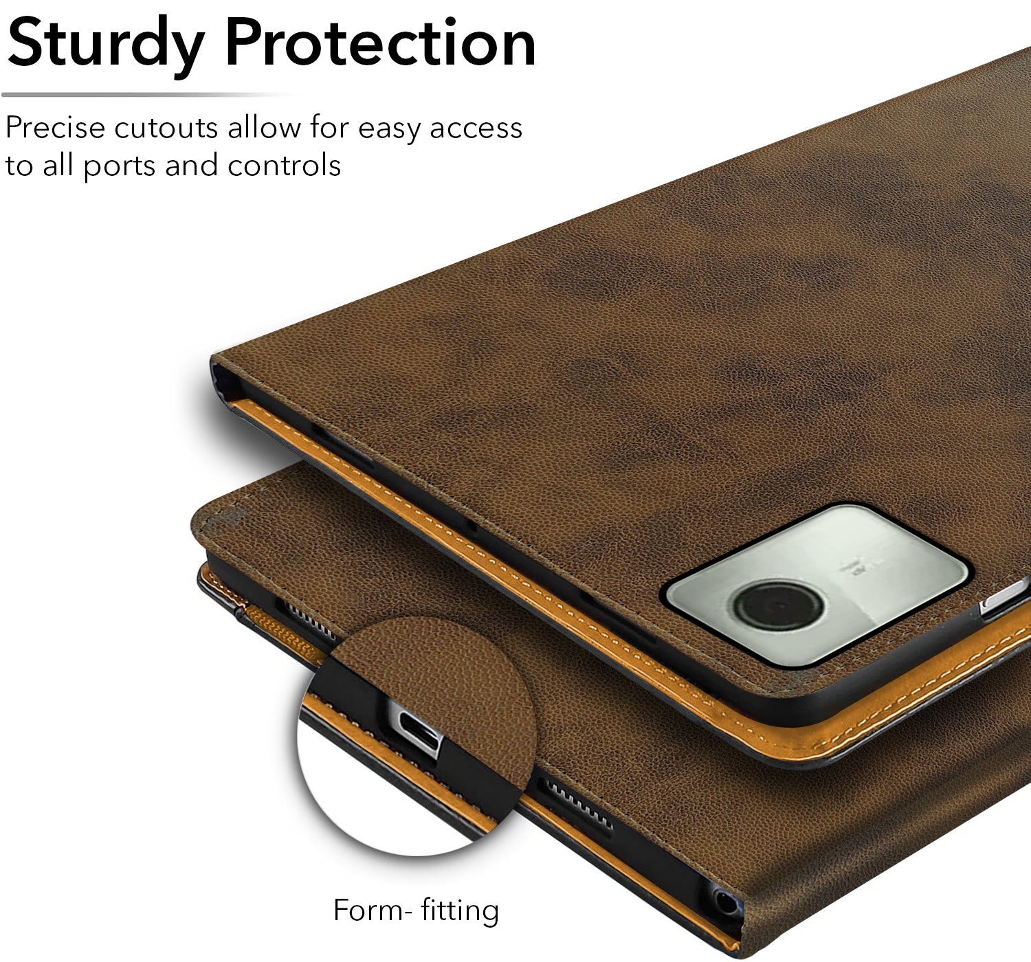 For Lenovo Tab M11 11 Inch TB330FU/TB330KU Flip Cover Folio Cover (PU Leather | Multi-Angle Smart Stand | Card Storage Slots | Silicone Back Pouch)