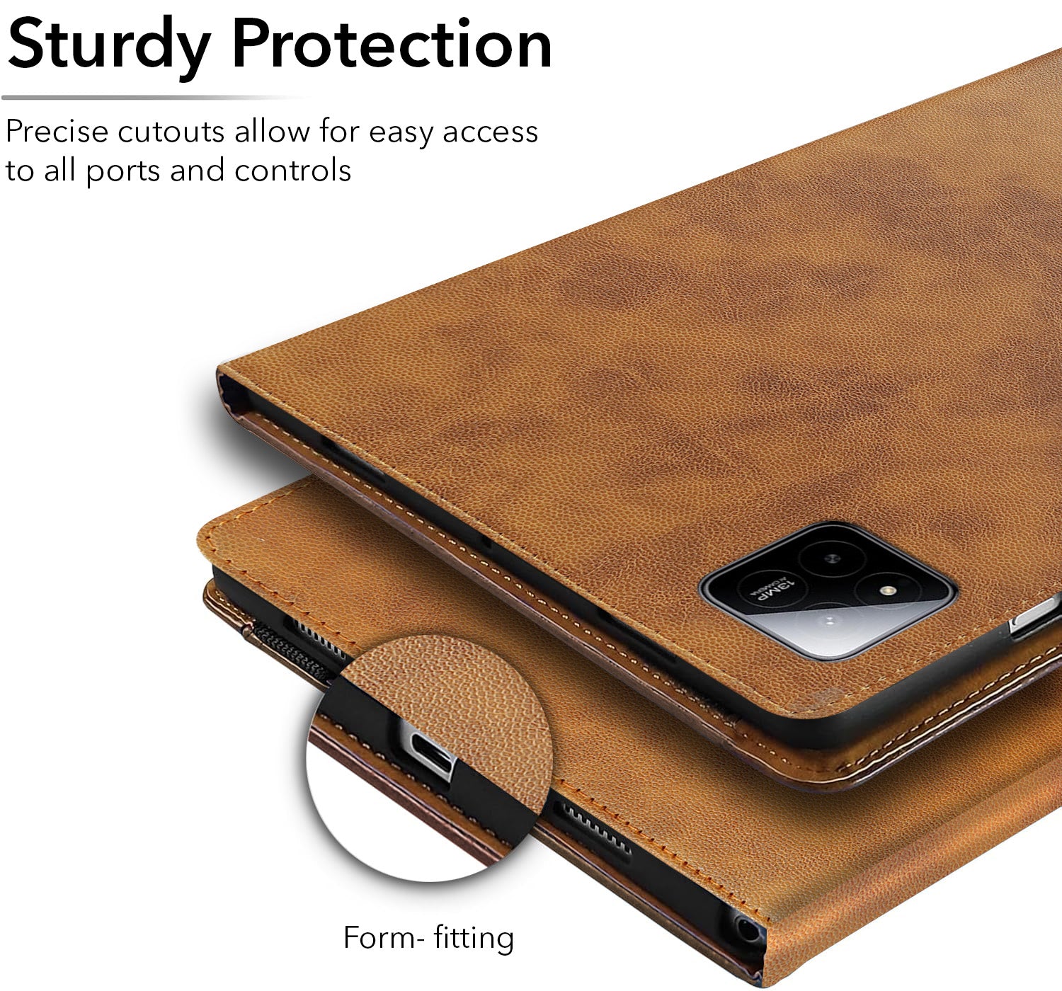 For Xiaomi Pad 7 11.17 Inch Flip Cover Folio Cover (PU Leather | Multi-Angle Smart Stand | Card Storage Slots | Silicone Back Pouch)